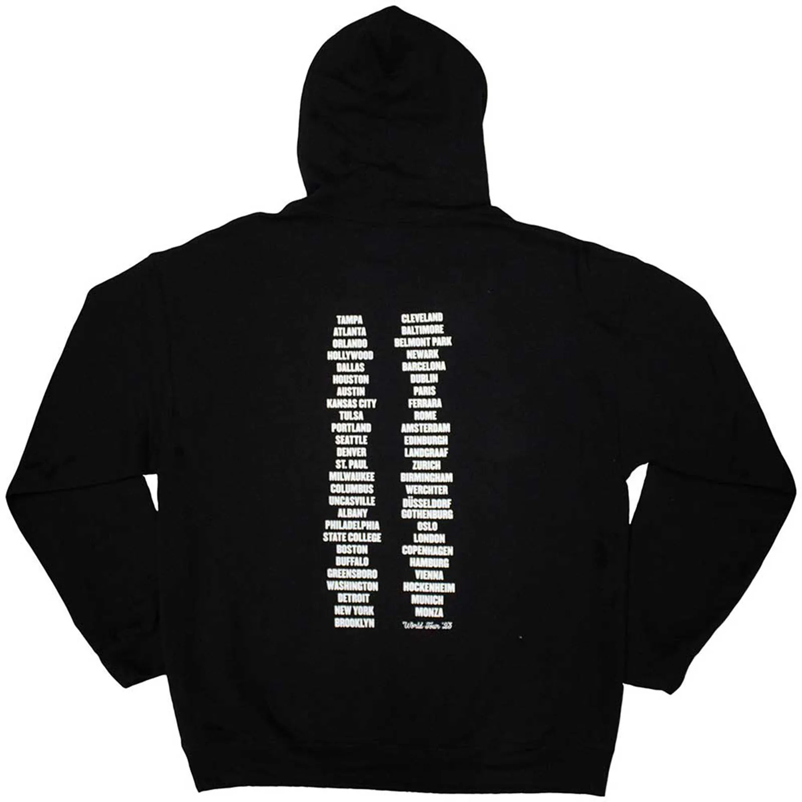 BRUCE SPRINGSTEEN - TOUR '23 LEANING CAR - Pullover Hoodie Black (Back Print & Ex-Tour) - Image 2