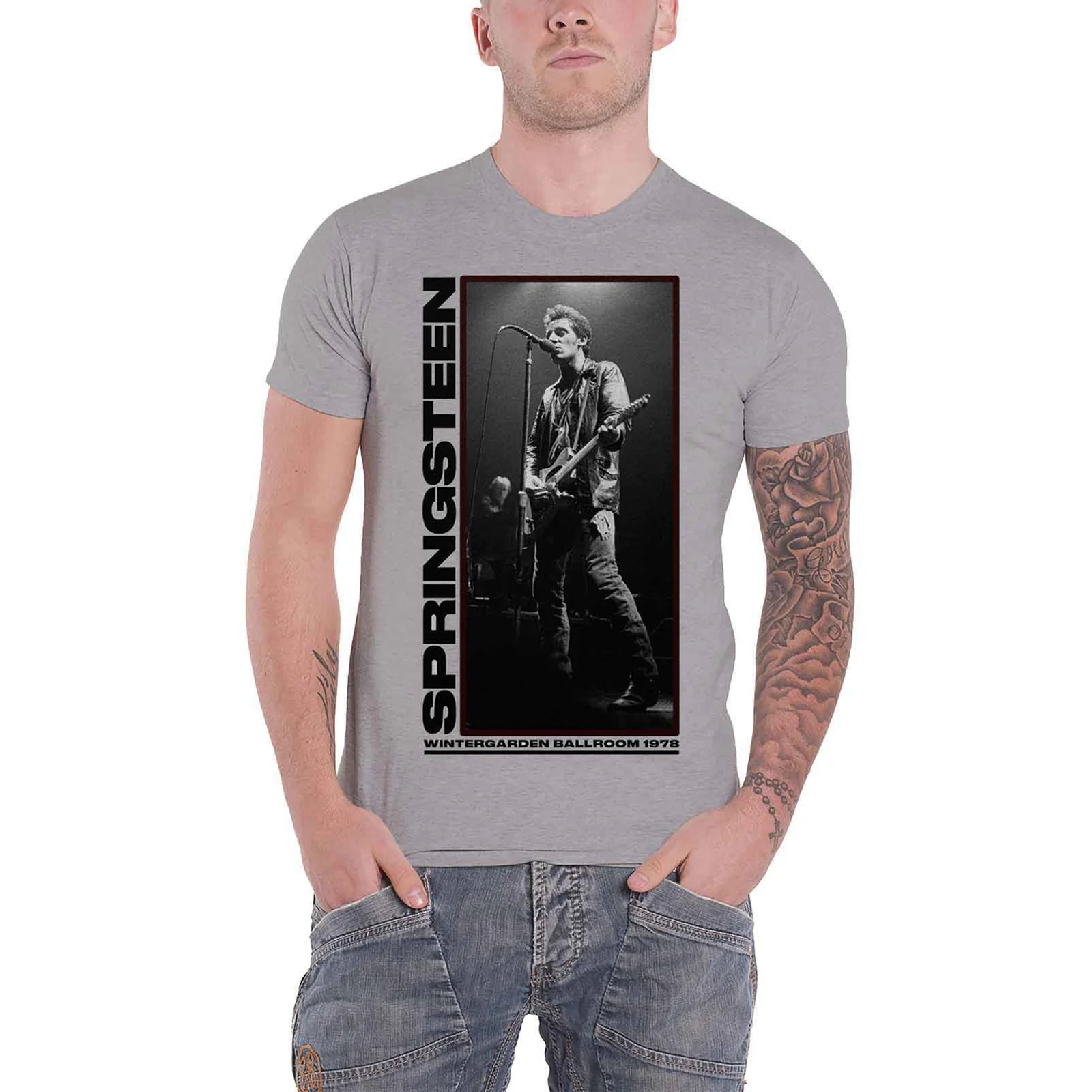 BRUCE SPRINGSTEEN - WINTERGARDEN PHOTO - T-Shirt Grey - Image 2
