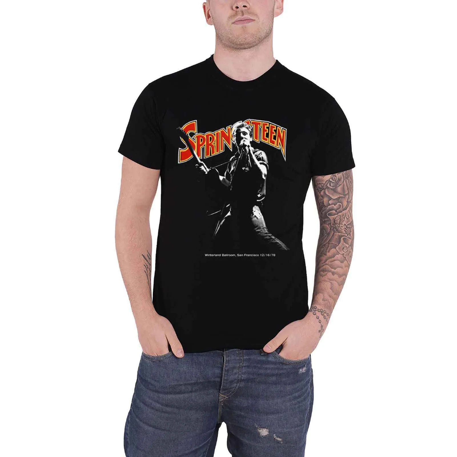 BRUCE SPRINGSTEEN - WINTERLAND BALLROOM SINGING - T-Shirt Black - Image 2