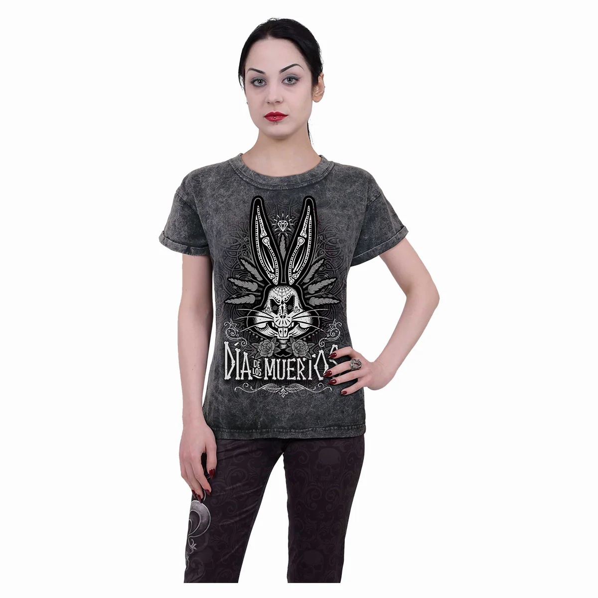 BUGS - MUERTOS - Acid Wash Turnup Sleeve - Image 2