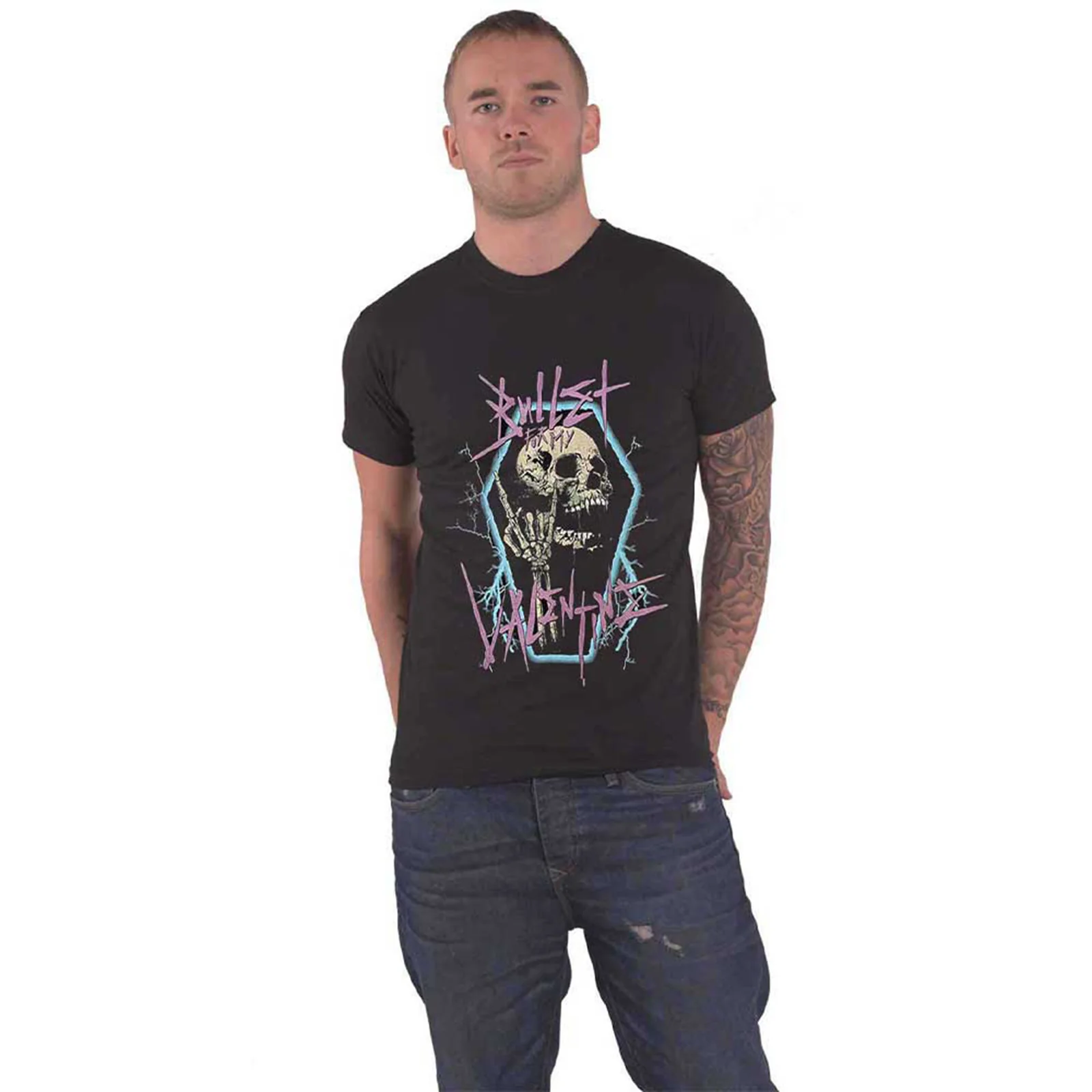 BULLET FOR MY VALENTINE - THRASH SKULL - T-Shirt Black - Image 2