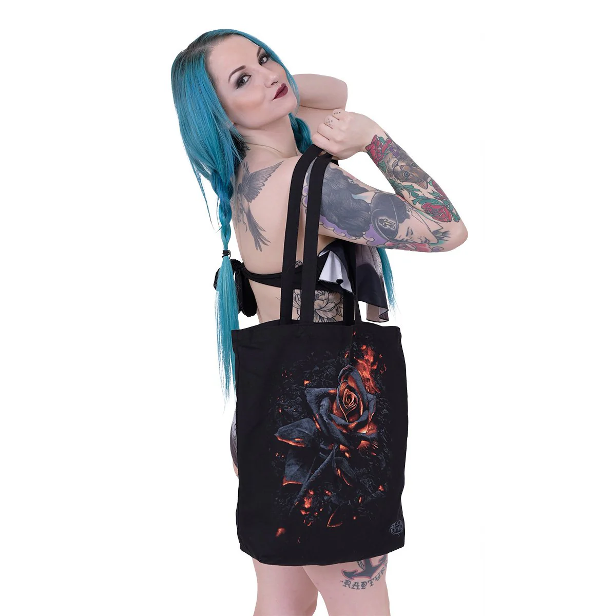 BURNT ROSE - Bag 4 Life - Canvas 80z Long Handle Tote Bag - Image 3