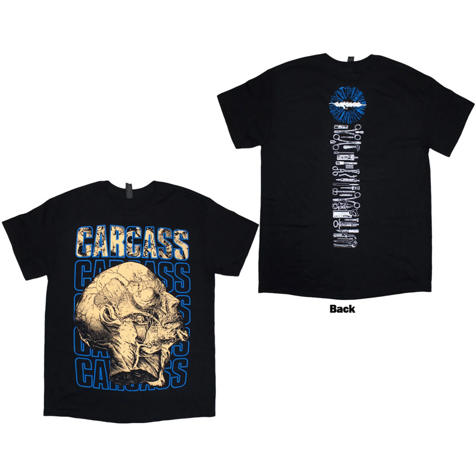 CARCASS - NECRO HEAD - T-Shirt Black (Back Print)