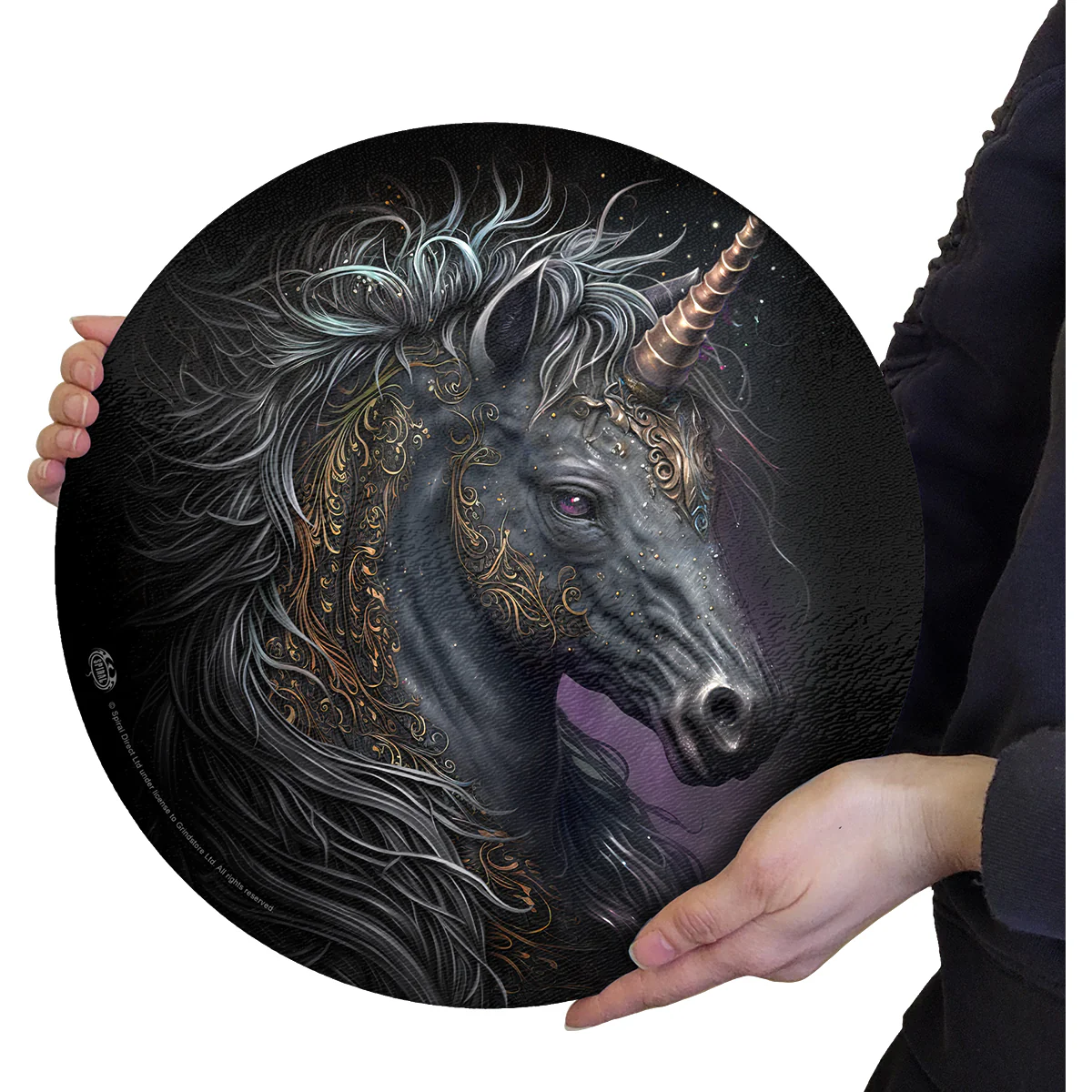 CELTIC UNICORN - Glass Chopping Board (Circular) - Image 2