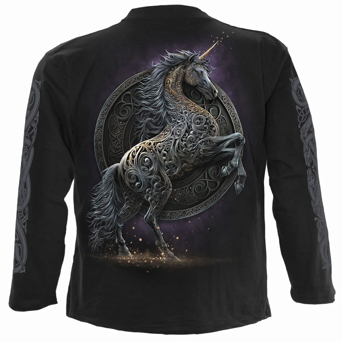 CELTIC UNICORN - Longsleeve T-Shirt Black - Image 2