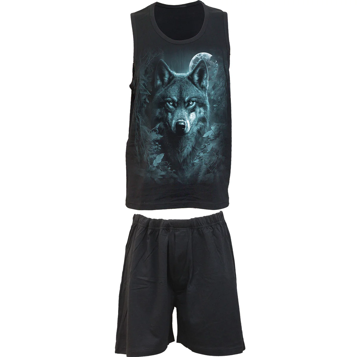 CELTIC WOLF - 4pc Mens Gothic Pyjama Set - Image 2