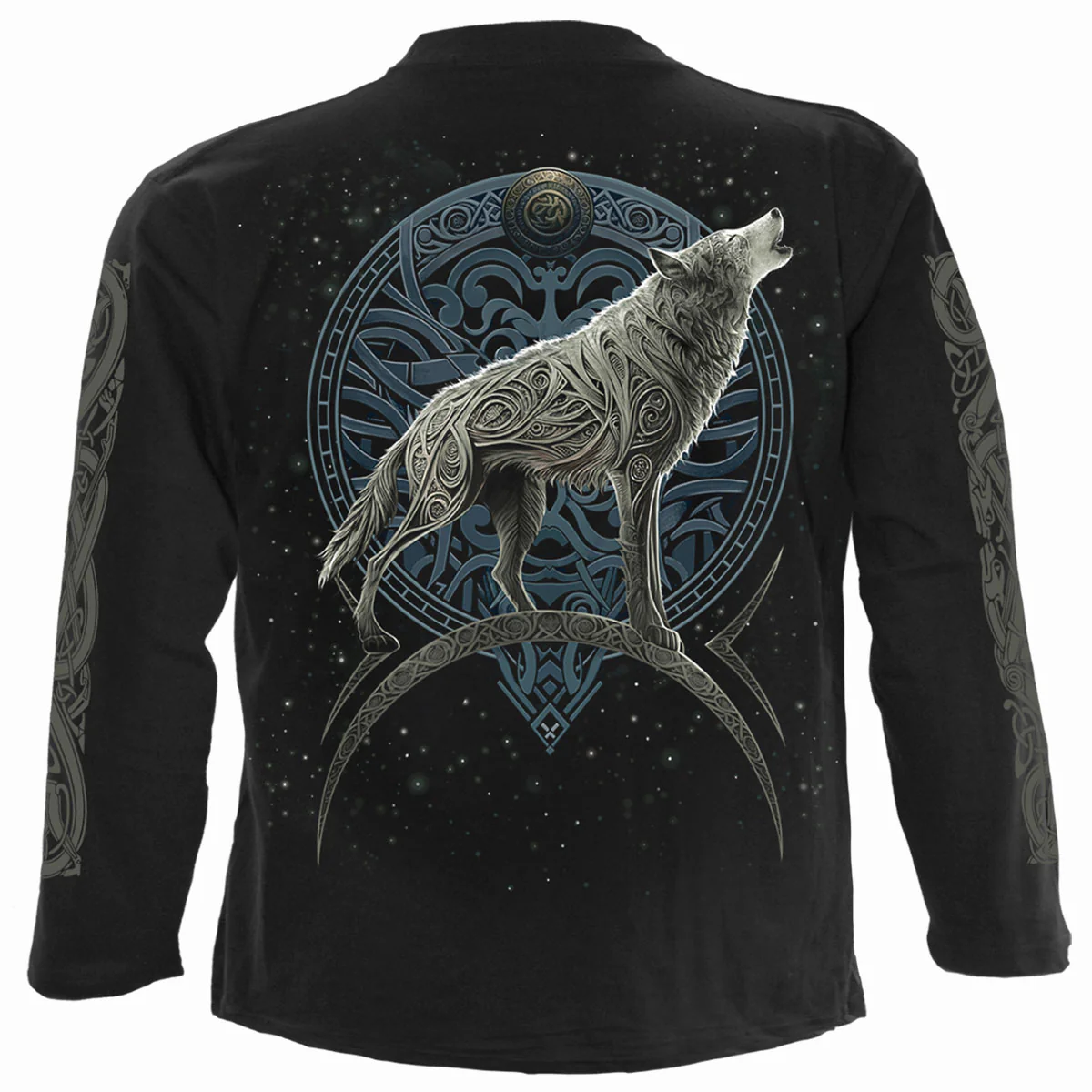 CELTIC WOLF - Longsleeve T-Shirt Black - Image 2