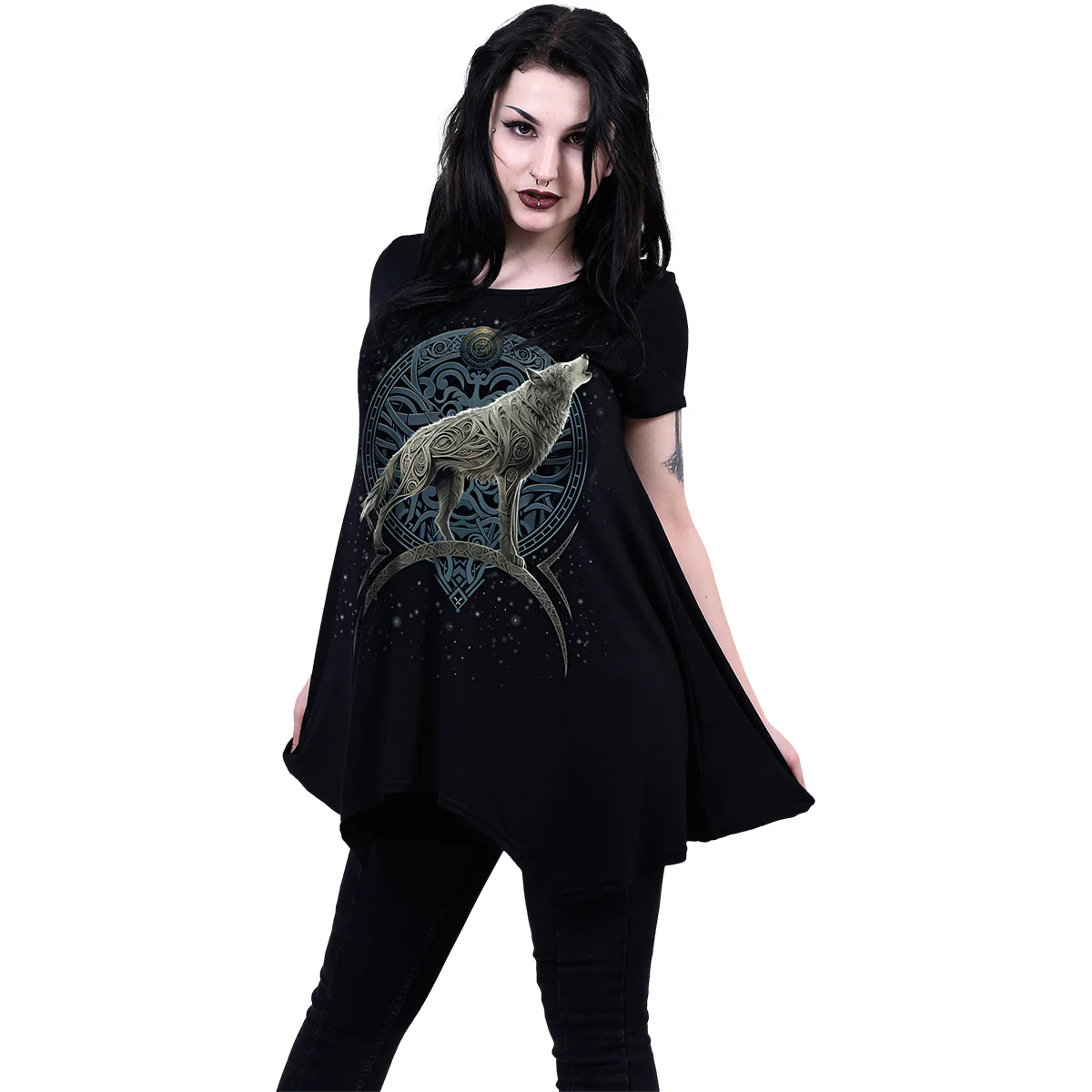 CELTIC WOLF - Smock - Tunic Casual Top - Image 2