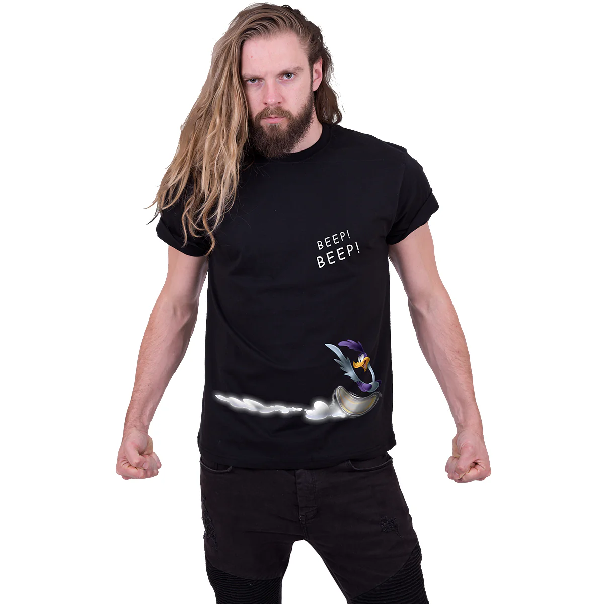 COYOTE - BEEP BEEP - T-Shirt Black - Image 3