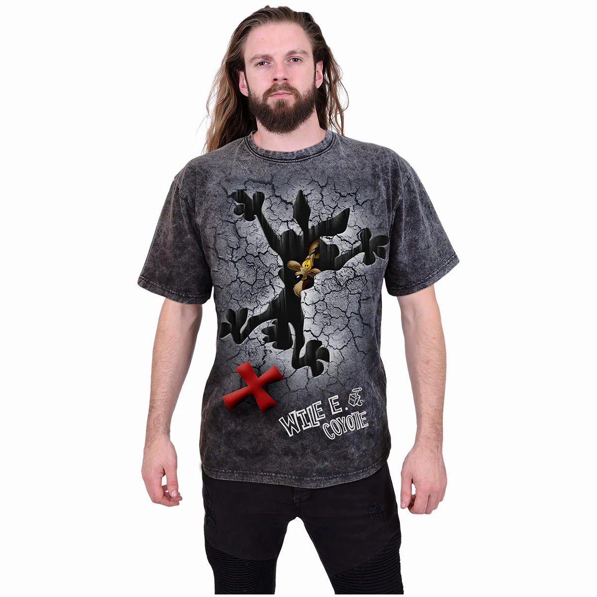 COYOTE - MISSED THE SPOT - Acid Wash T-Shirt - Image 2