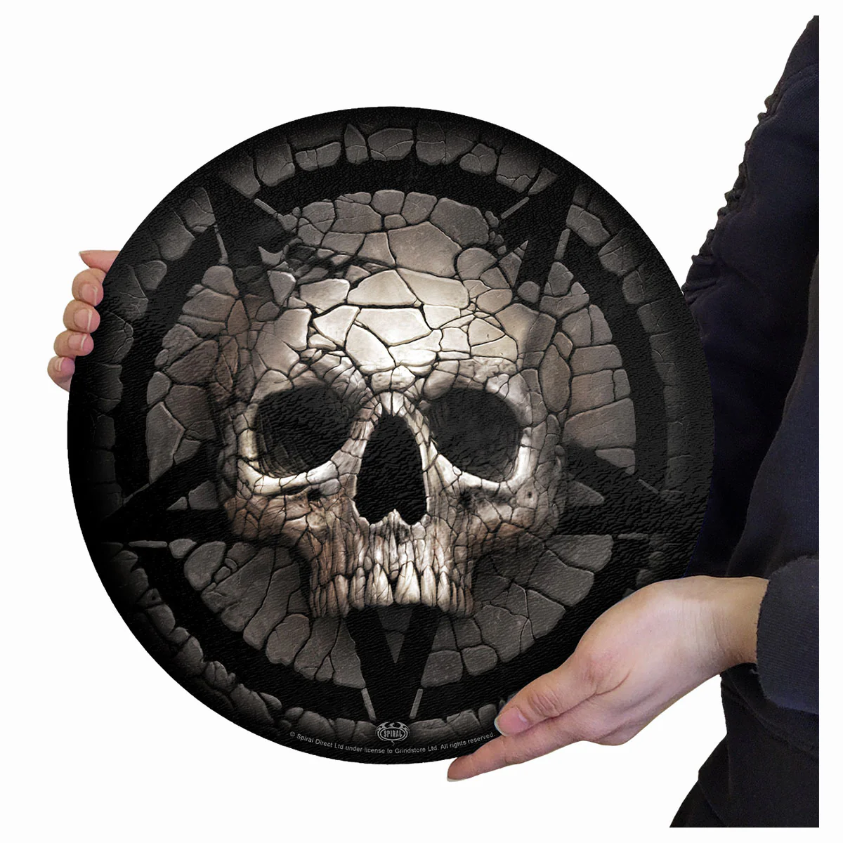 CRACKING UP - Glass Chopping Board (Circular) - Image 2