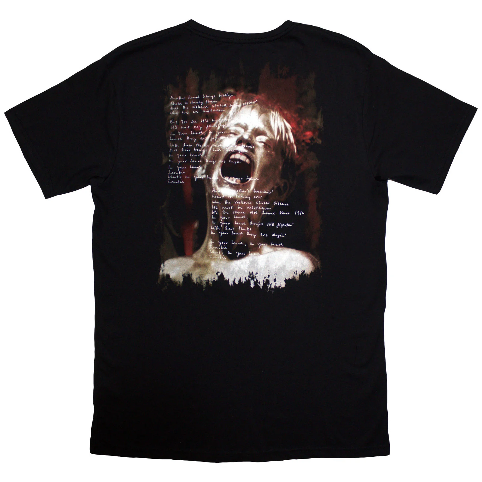 THE CRANBERRIES - ZOMBIE DOLORES - T-Shirt Black (Back Print) - Image 2