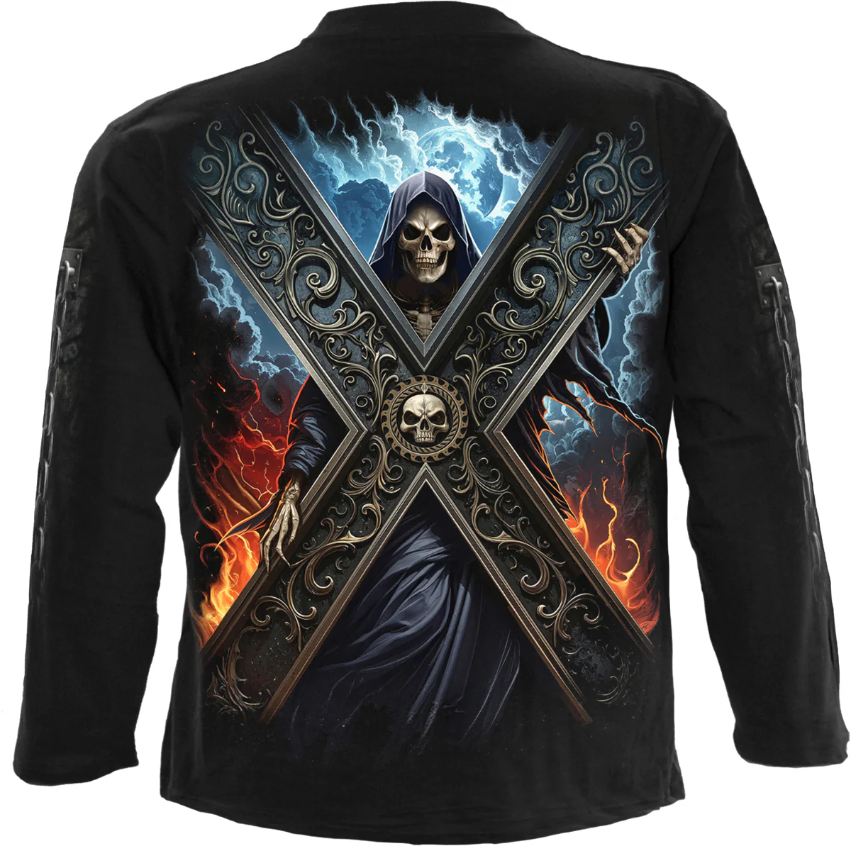 CROSSED OVER - Longsleeve T-Shirt Black - Image 2