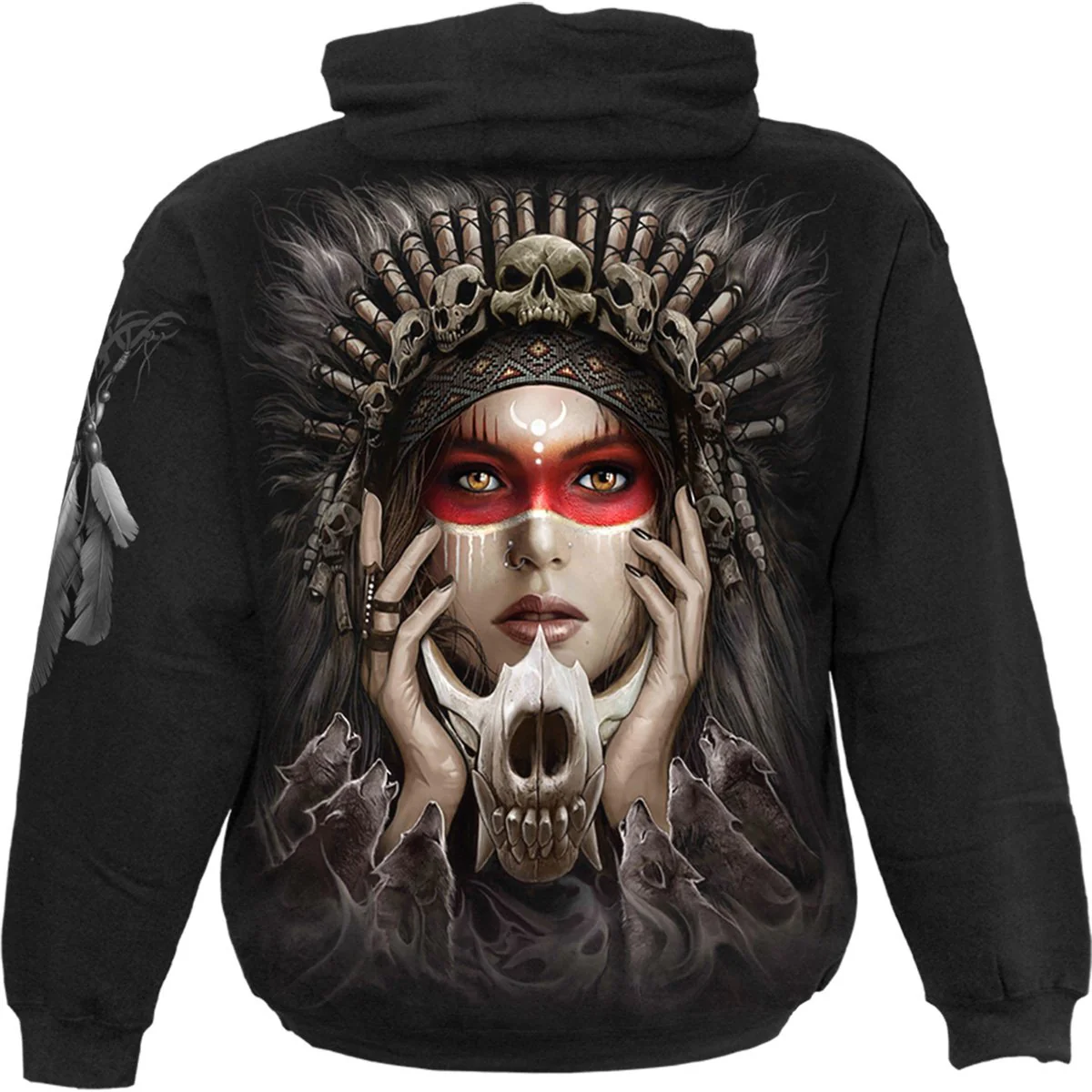 CRY OF THE WOLF - Hoody Black - Image 2