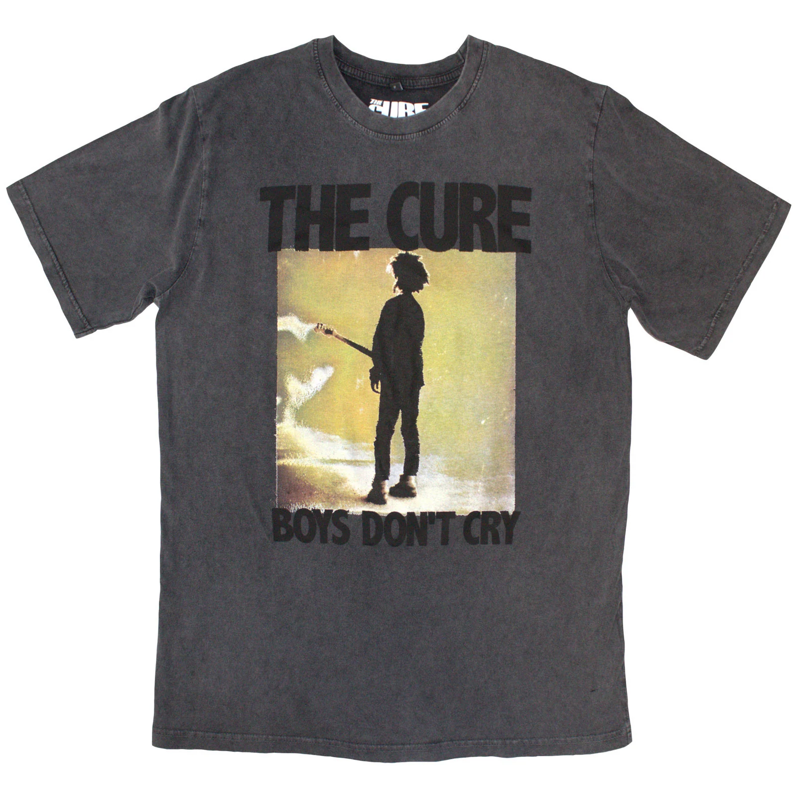 THE CURE - BOYS DON'T CRY BOX - Stone Wash T-Shirt Grey