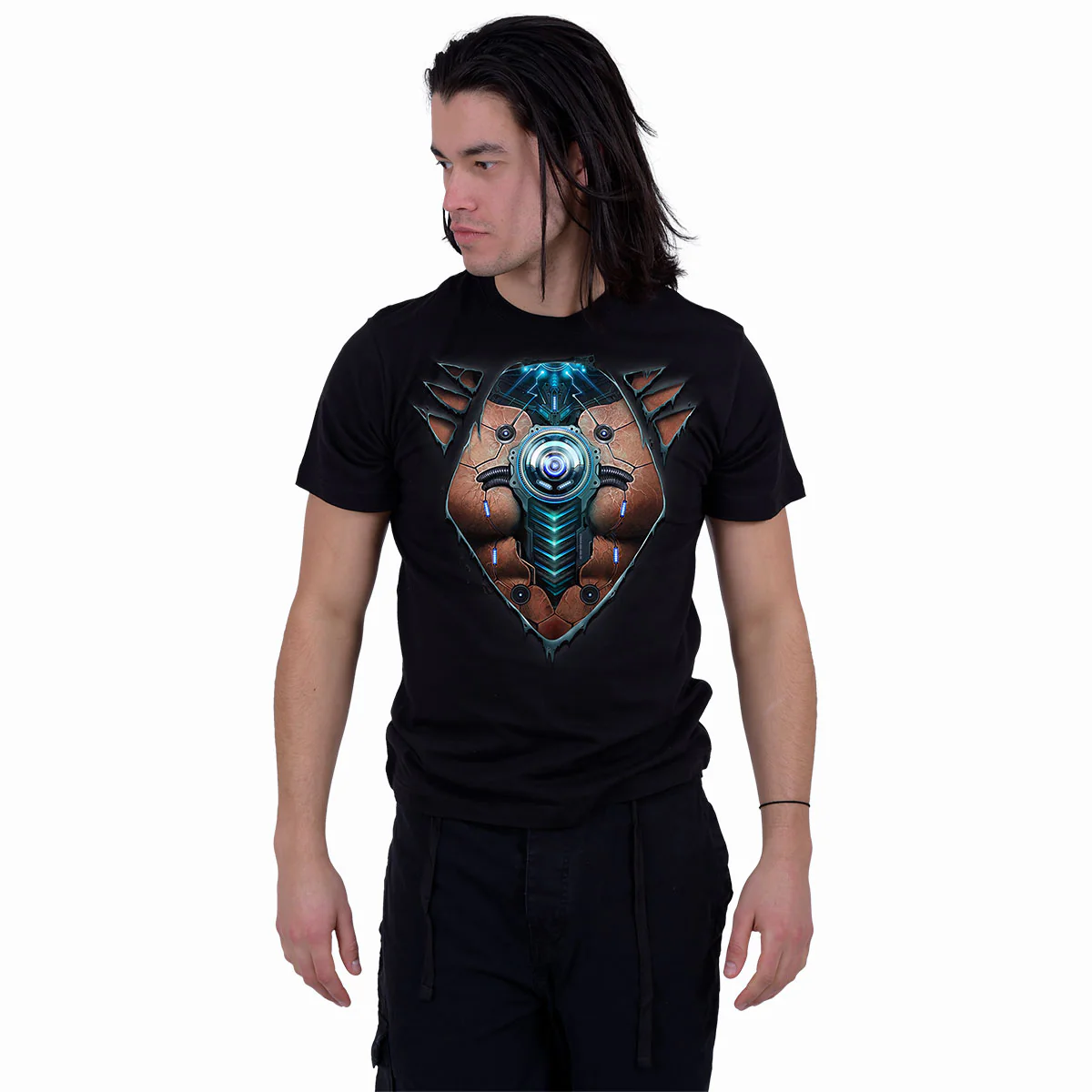 CYBER SKIN - T-Shirt Black - Image 3