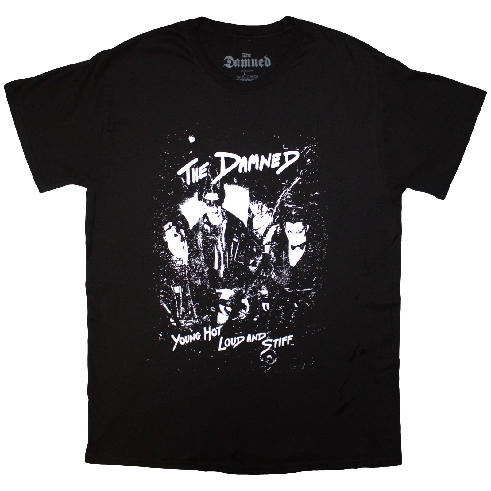 THE DAMNED - YOUNG HOT LOUD & STIFF - T-Shirt Black
