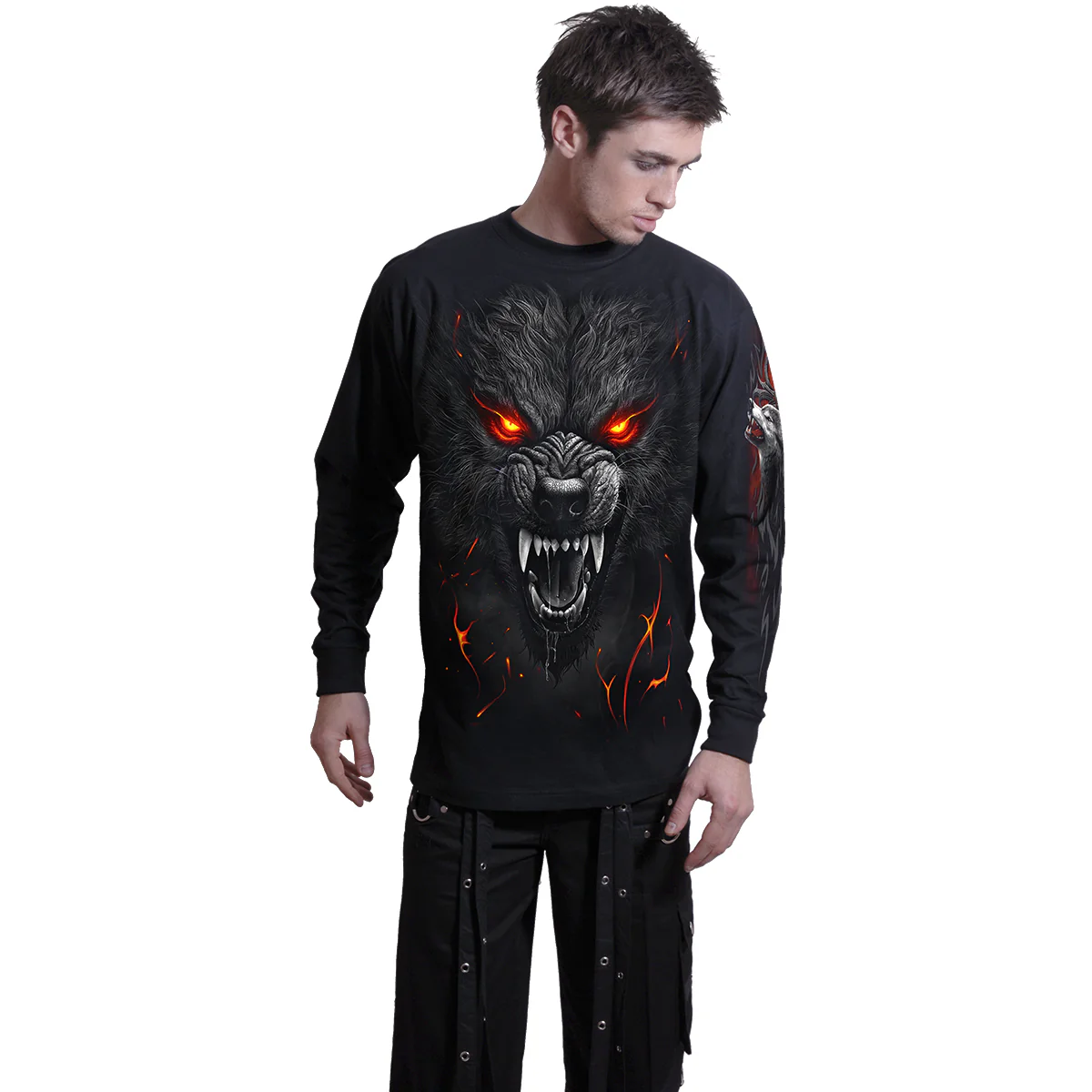 DARKEST FEAR - Longsleeve T-Shirt Black - Image 3