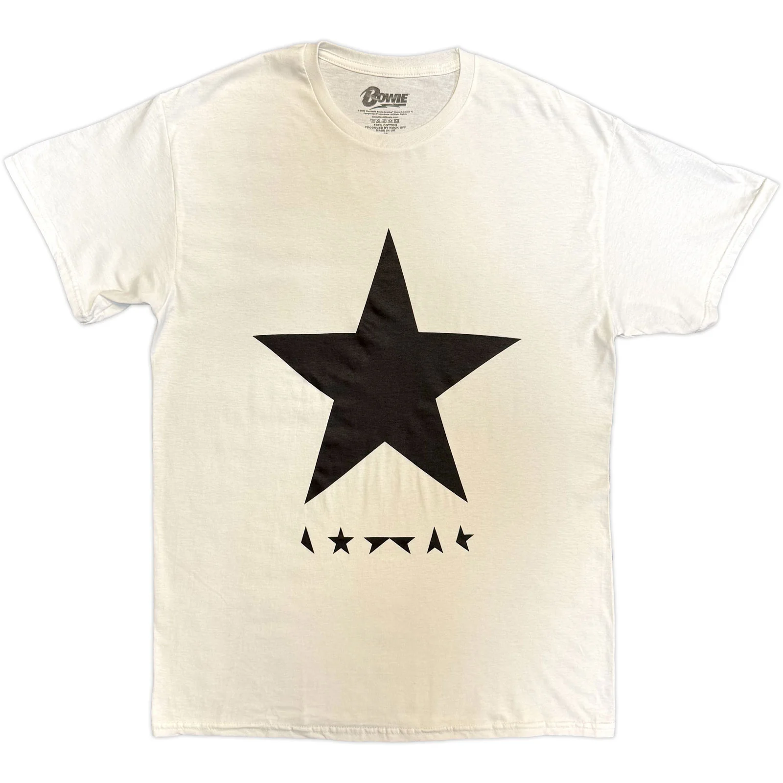DAVID BOWIE - BLACKSTAR ON WHITE - T-Shirt White