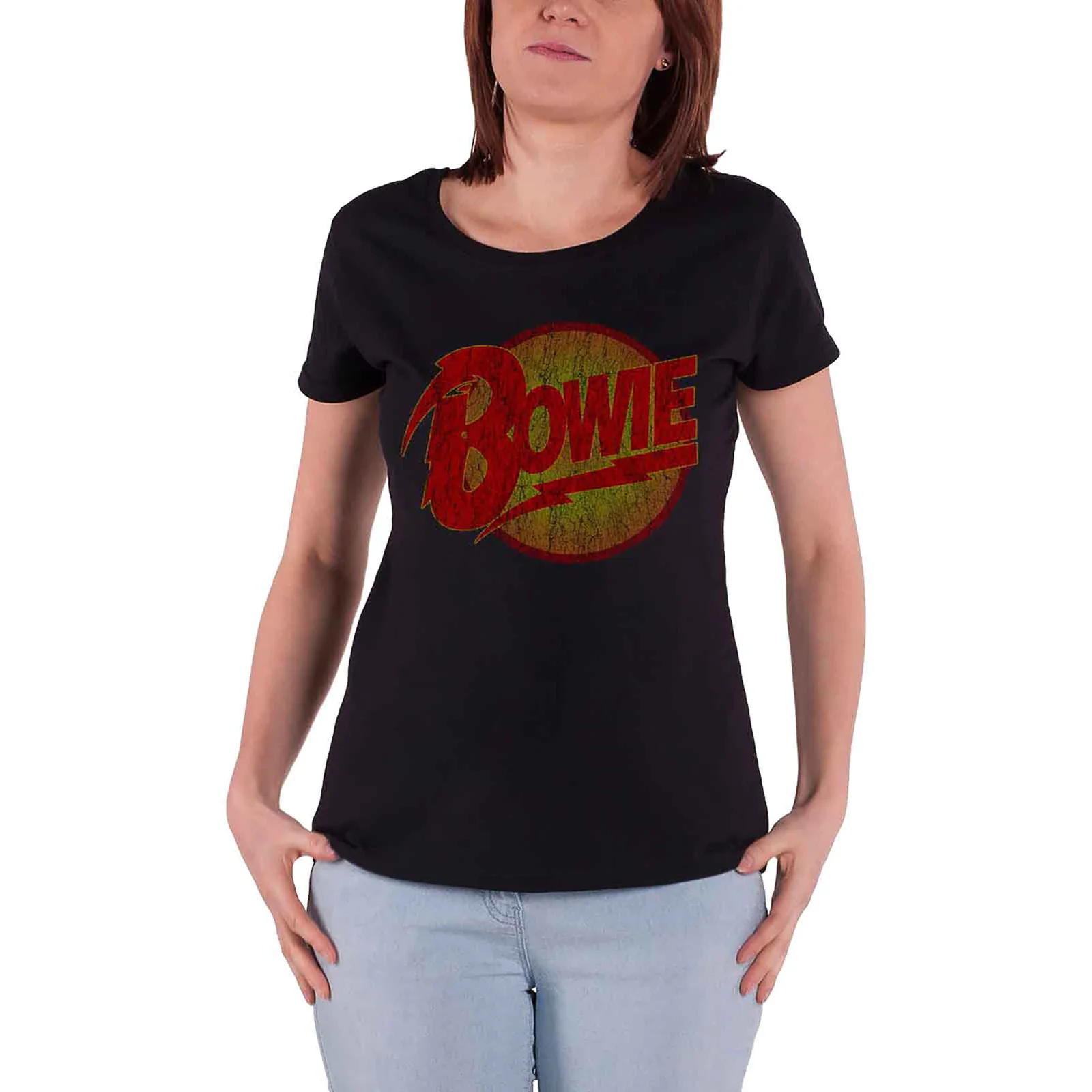 DAVID BOWIE - DIAMOND DOGS VINTAGE - Ladies T-Shirt Black - Image 2