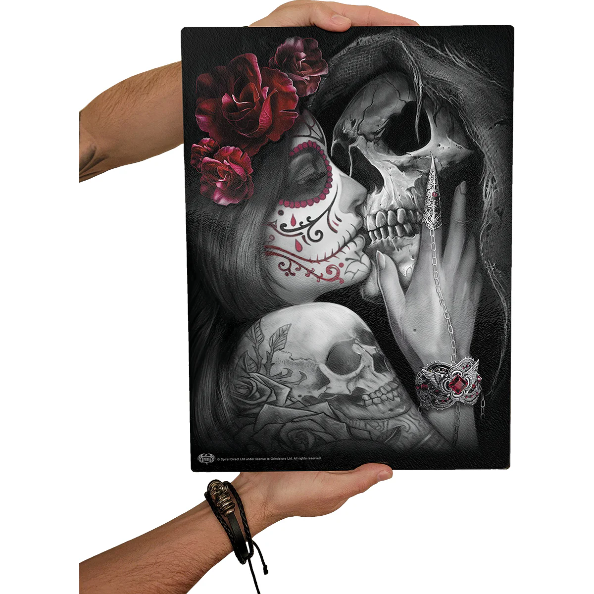 DEAD KISS - Glass Chopping Board (Rectangular) - Image 2
