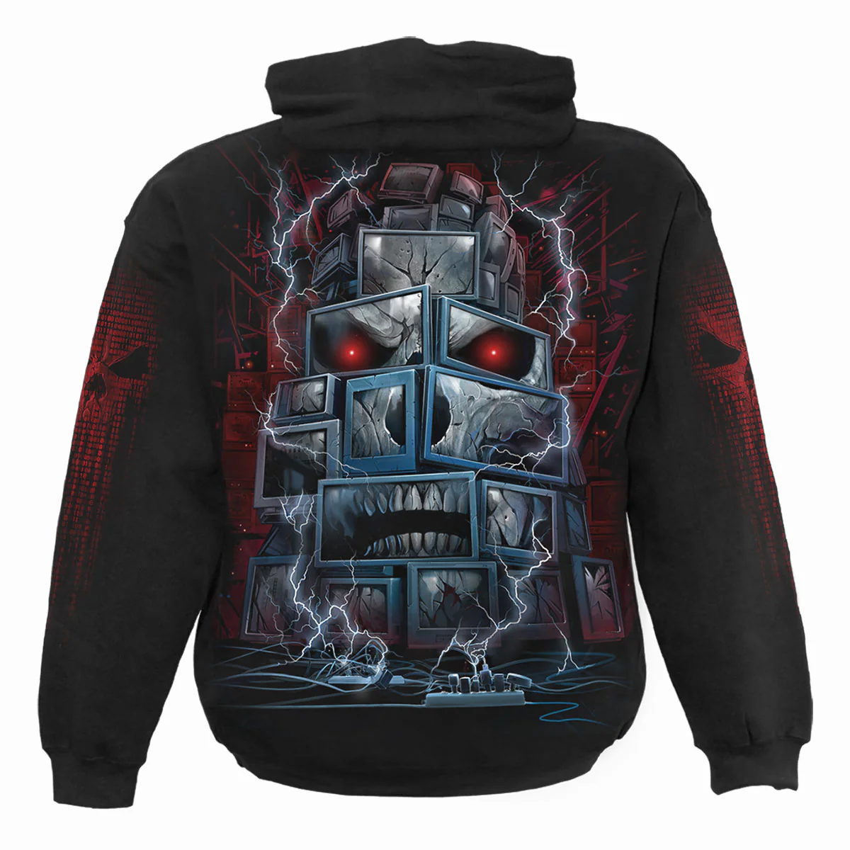 DEATH BY TV - Hoody Black - Image 2