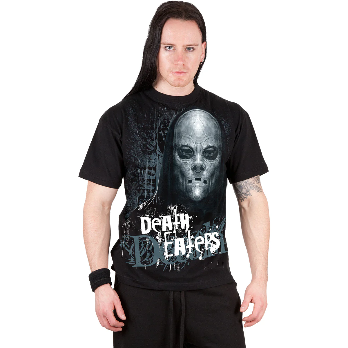 DEATH EATERS - Front Print T-Shirt Black - Image 2