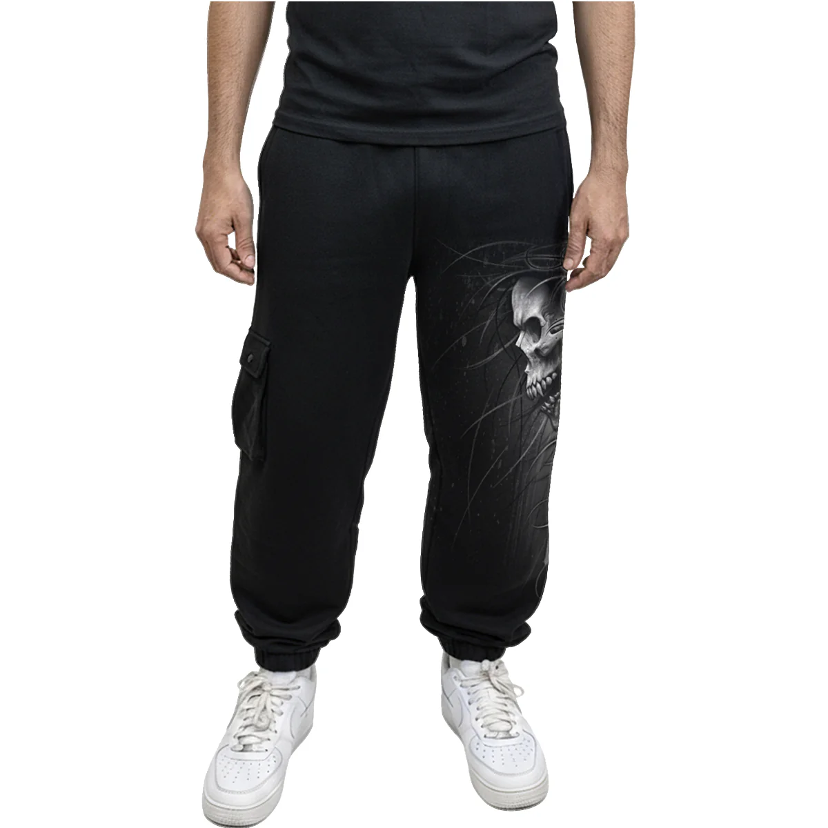 DEATH FOREVER - Casual Cargo Joggers - Image 4