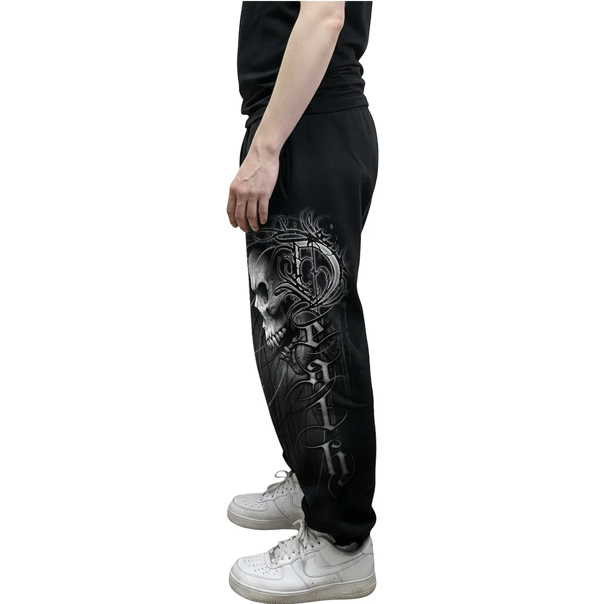 DEATH FOREVER - Casual Cargo Joggers - Image 5