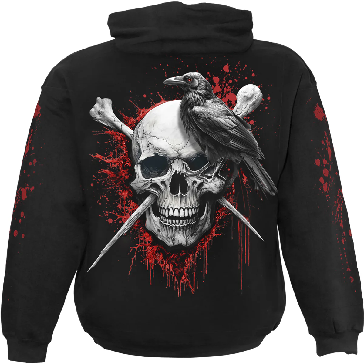 DEATH RAVEN - Hoody Black - Image 2