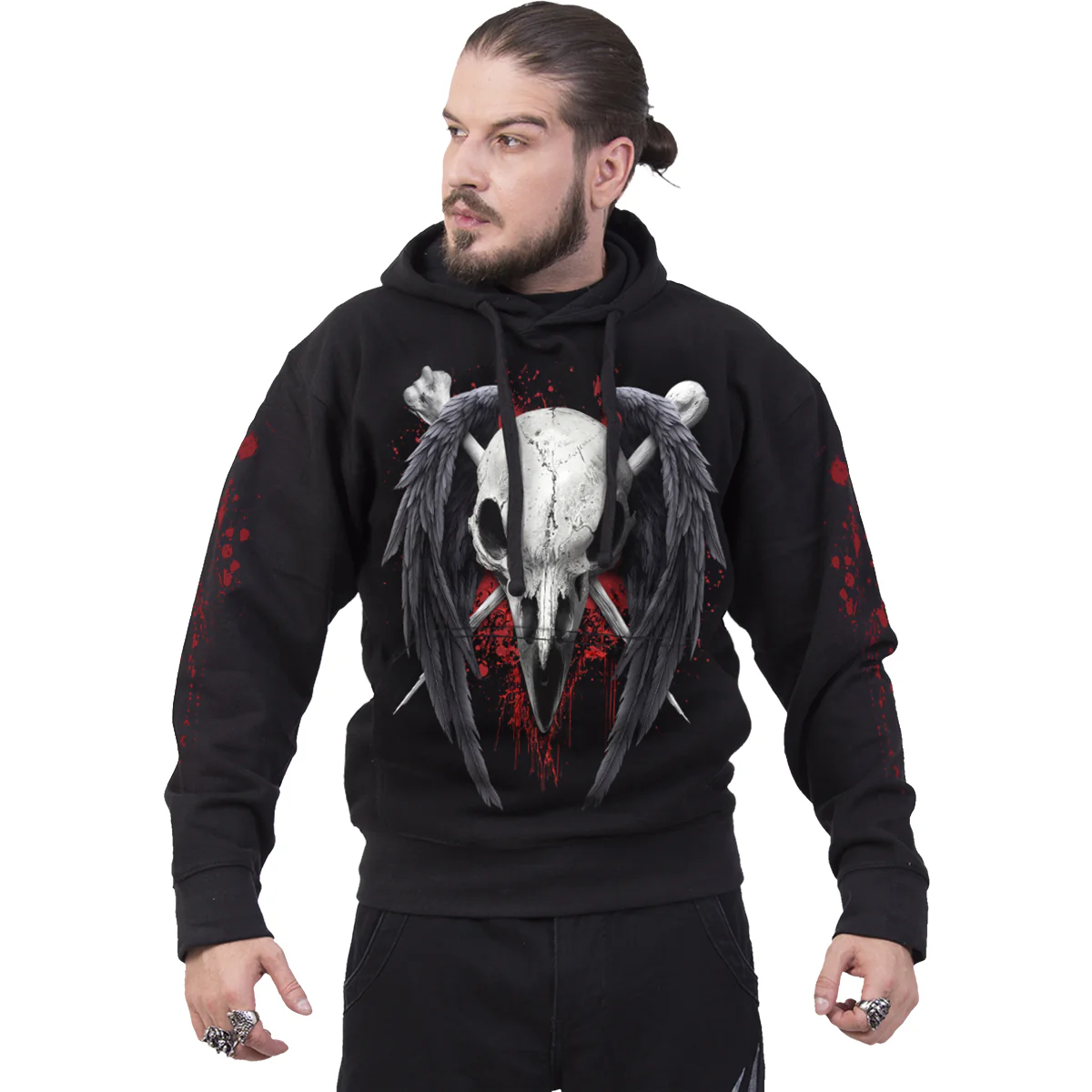 DEATH RAVEN - Hoody Black - Image 3