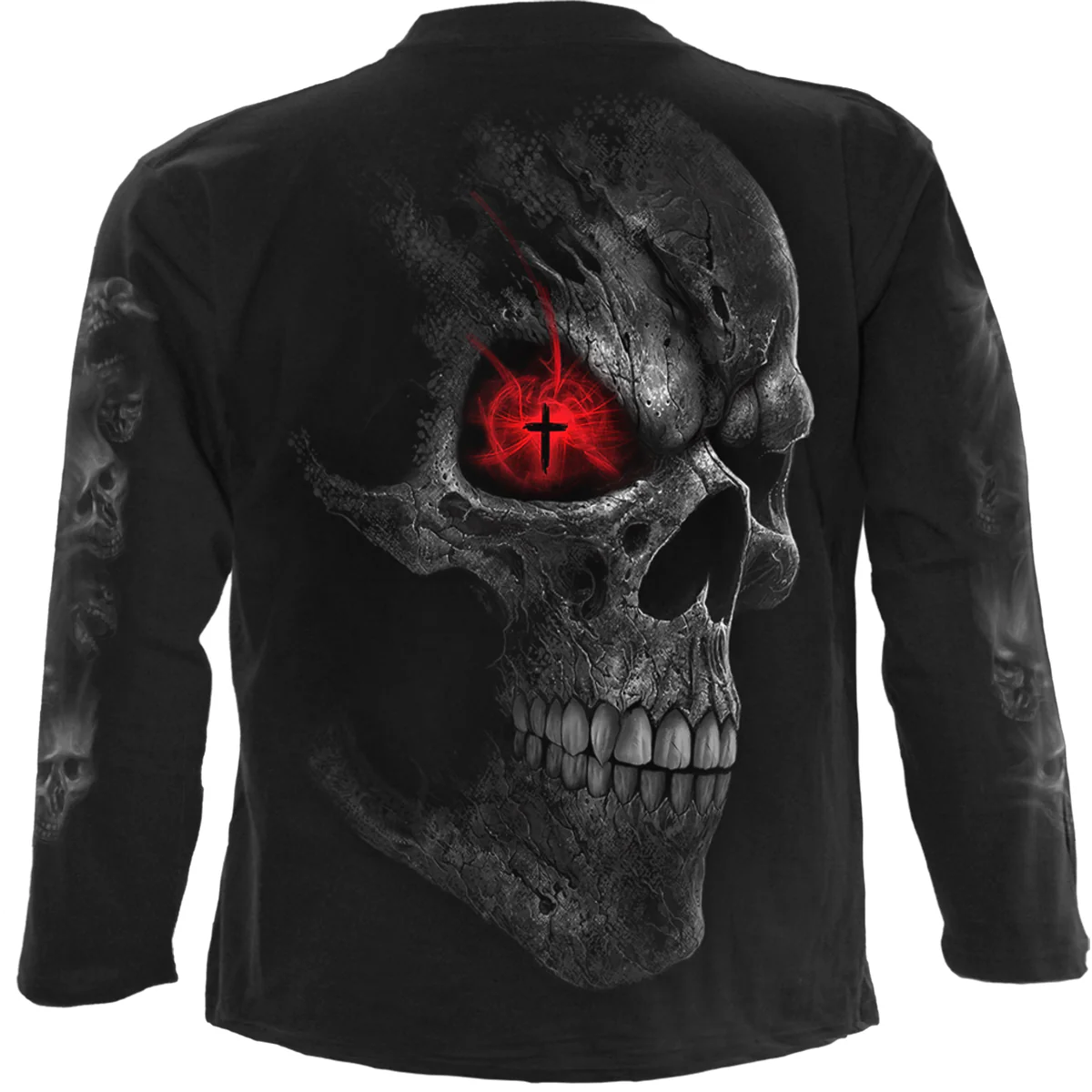 DEATH STARE - Longsleeve T-Shirt Black - Image 2