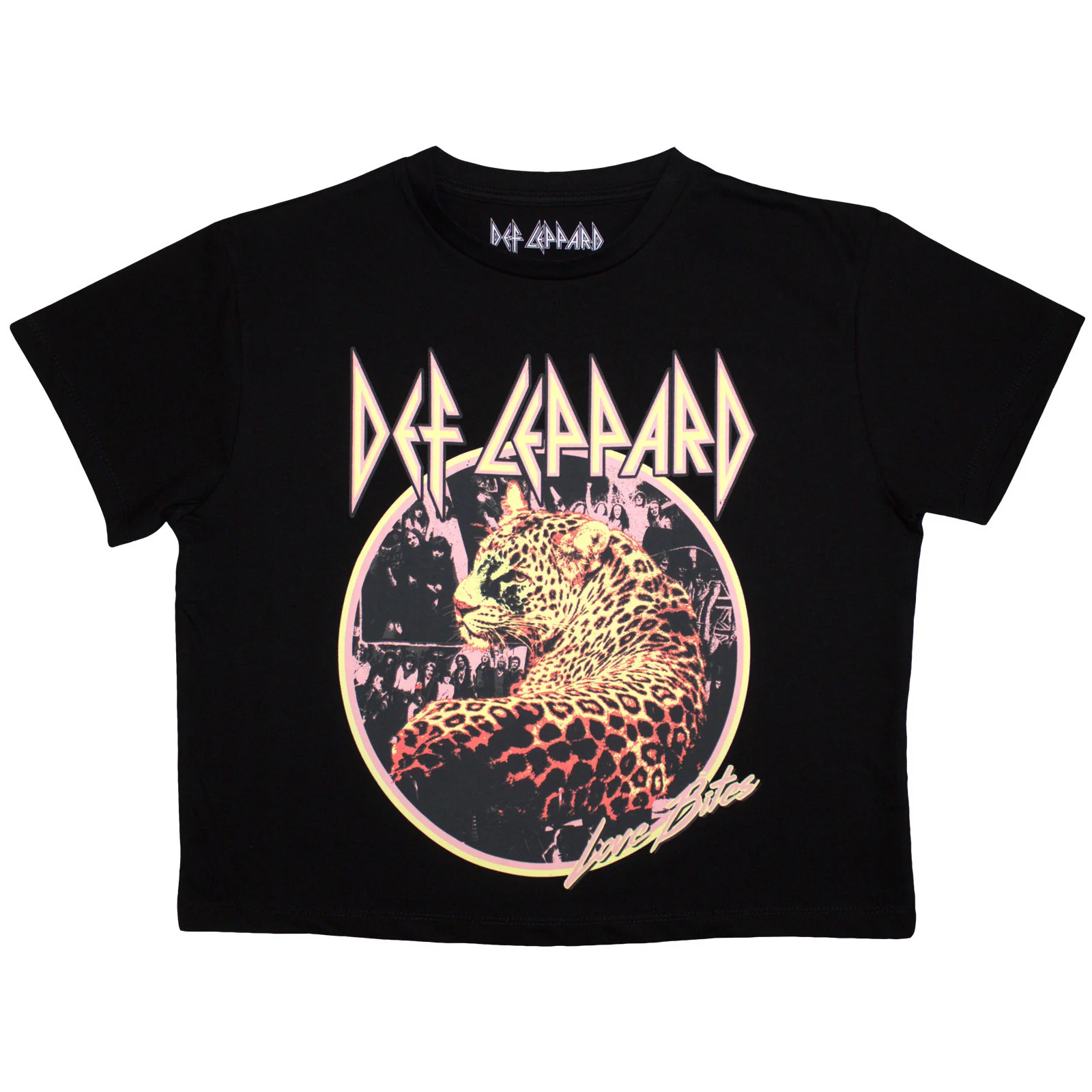 DEF LEPPARD - LOVE BITES - Crop Top Black