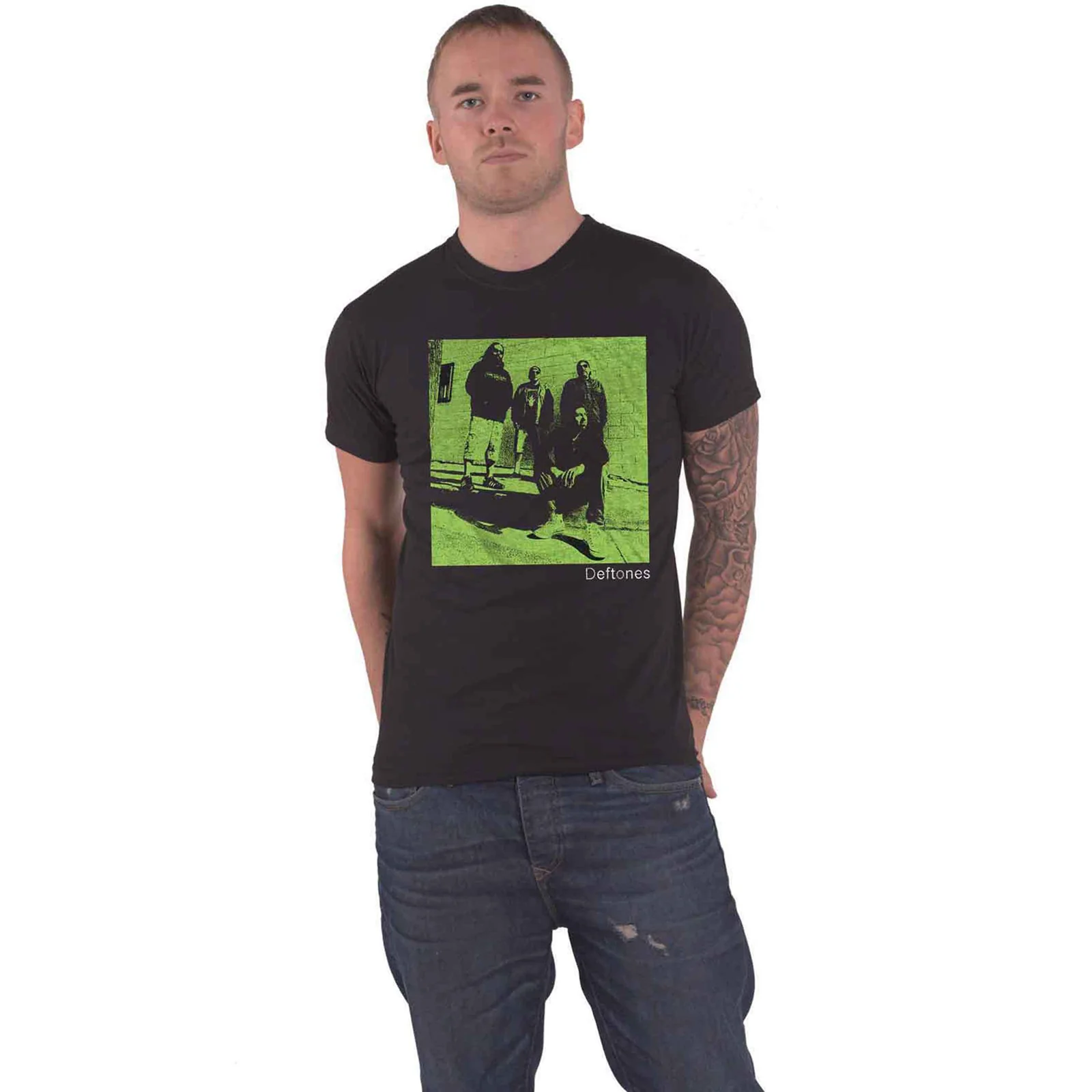 DEFTONES - GREEN PHOTO - T-Shirt Black - Image 2