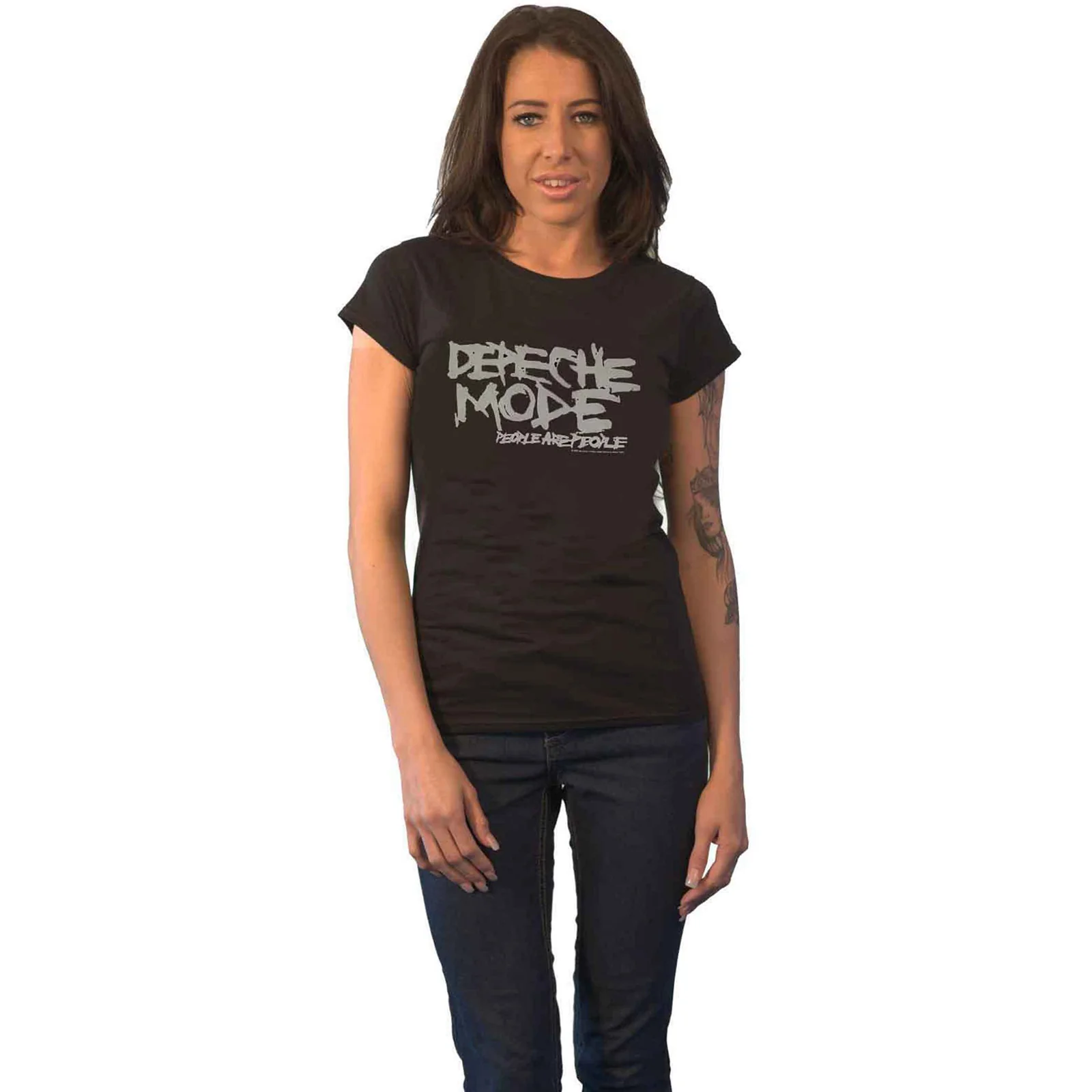 DEPECHE MODE - PEOPLE ARE PEOPLE - Ladies T-Shirt Black - Image 2