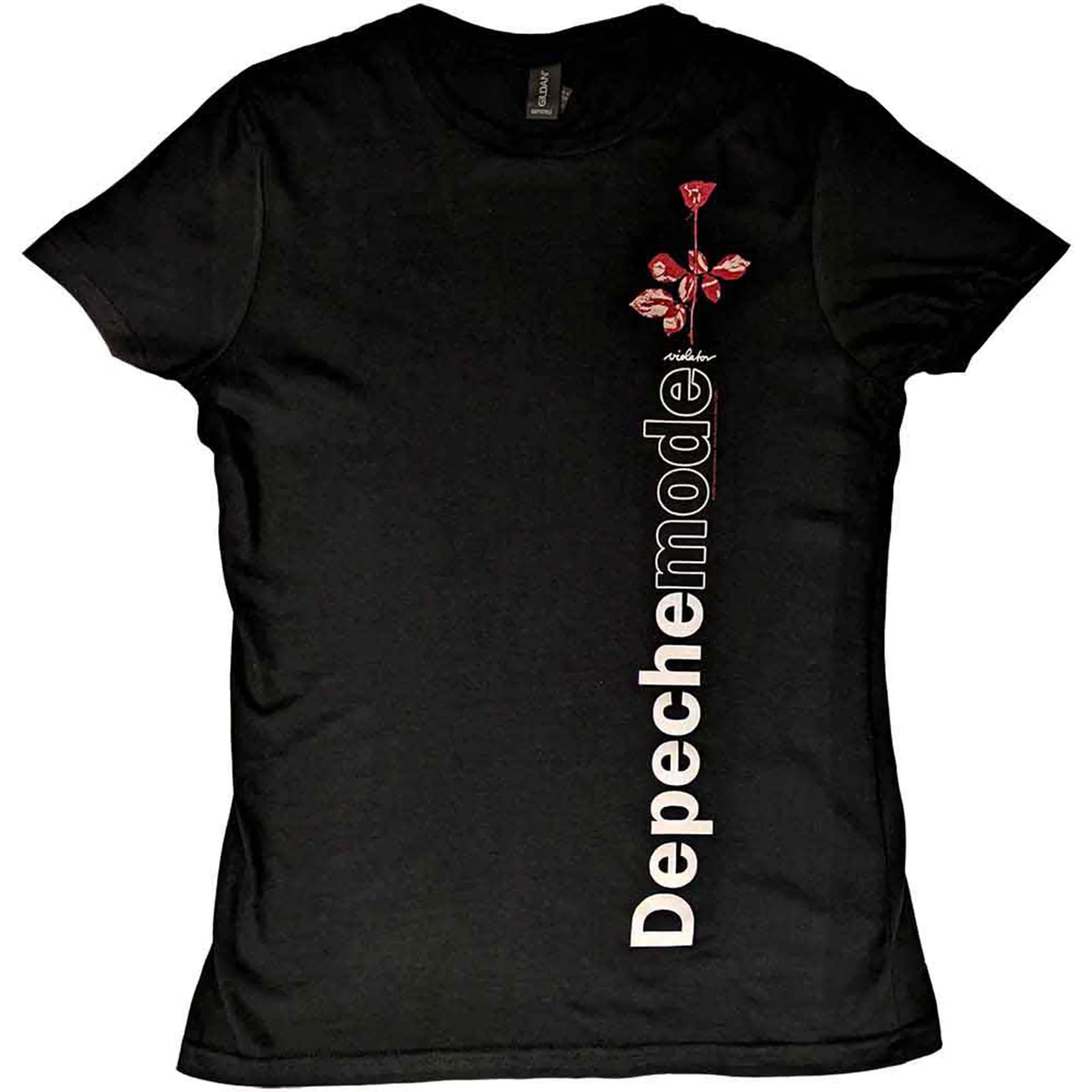 DEPECHE MODE - VIOLATOR SIDE ROSE - Ladies T-Shirt Black
