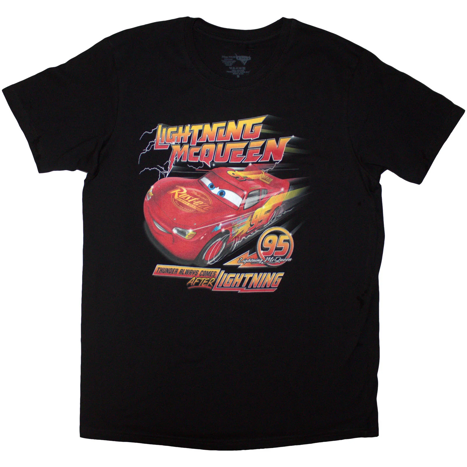 DISNEY - CARS THUNDER ALWAYS COMES - T-Shirt Black