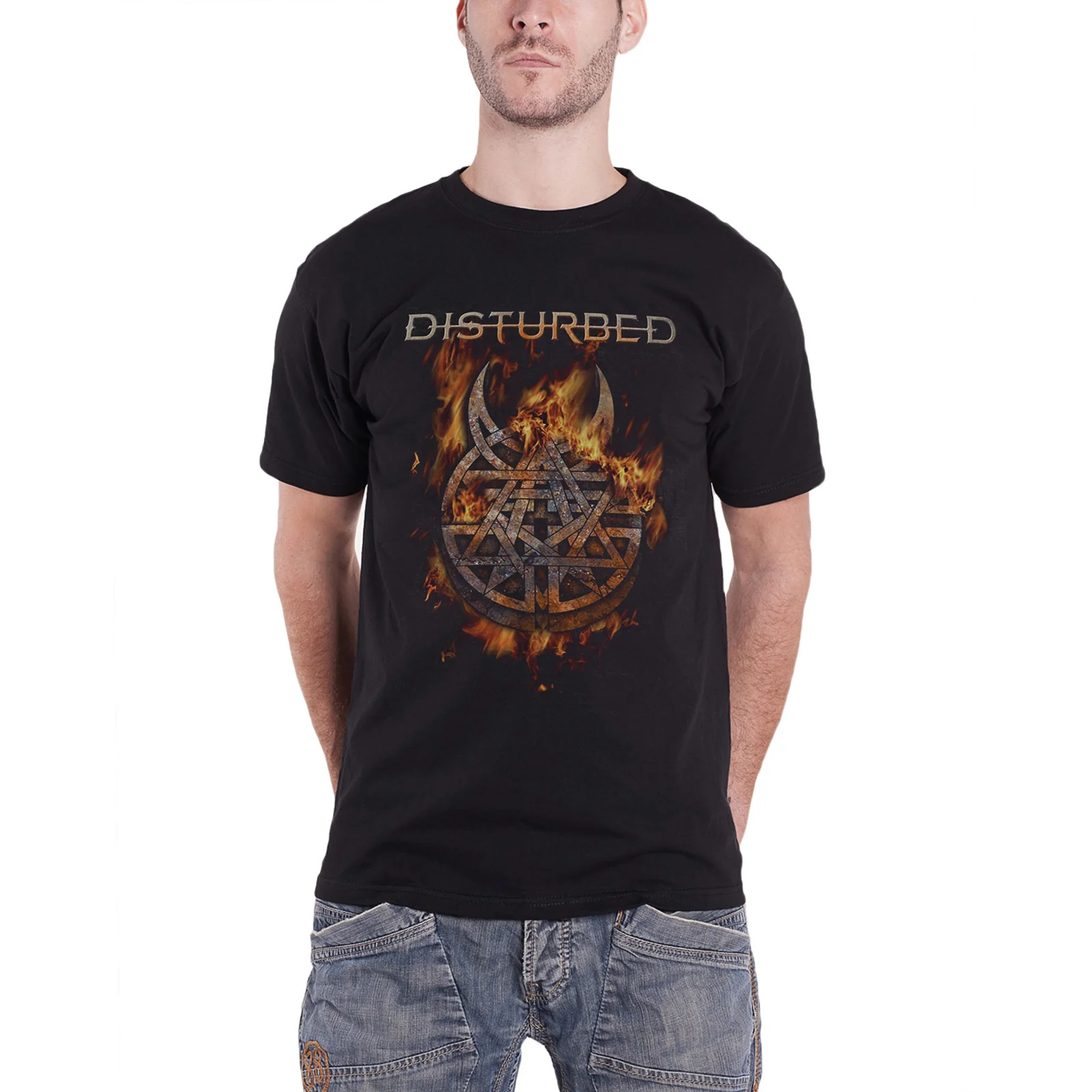 DISTURBED - BURNING BELIEF - T-Shirt Black - Image 2