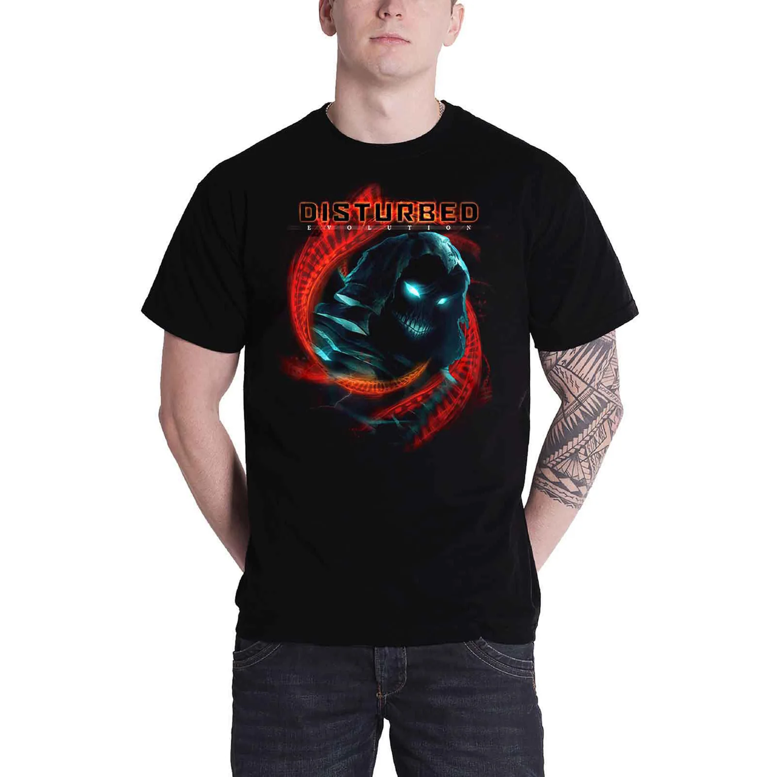 DISTURBED - DNA SWIRL - T-Shirt Black - Image 2