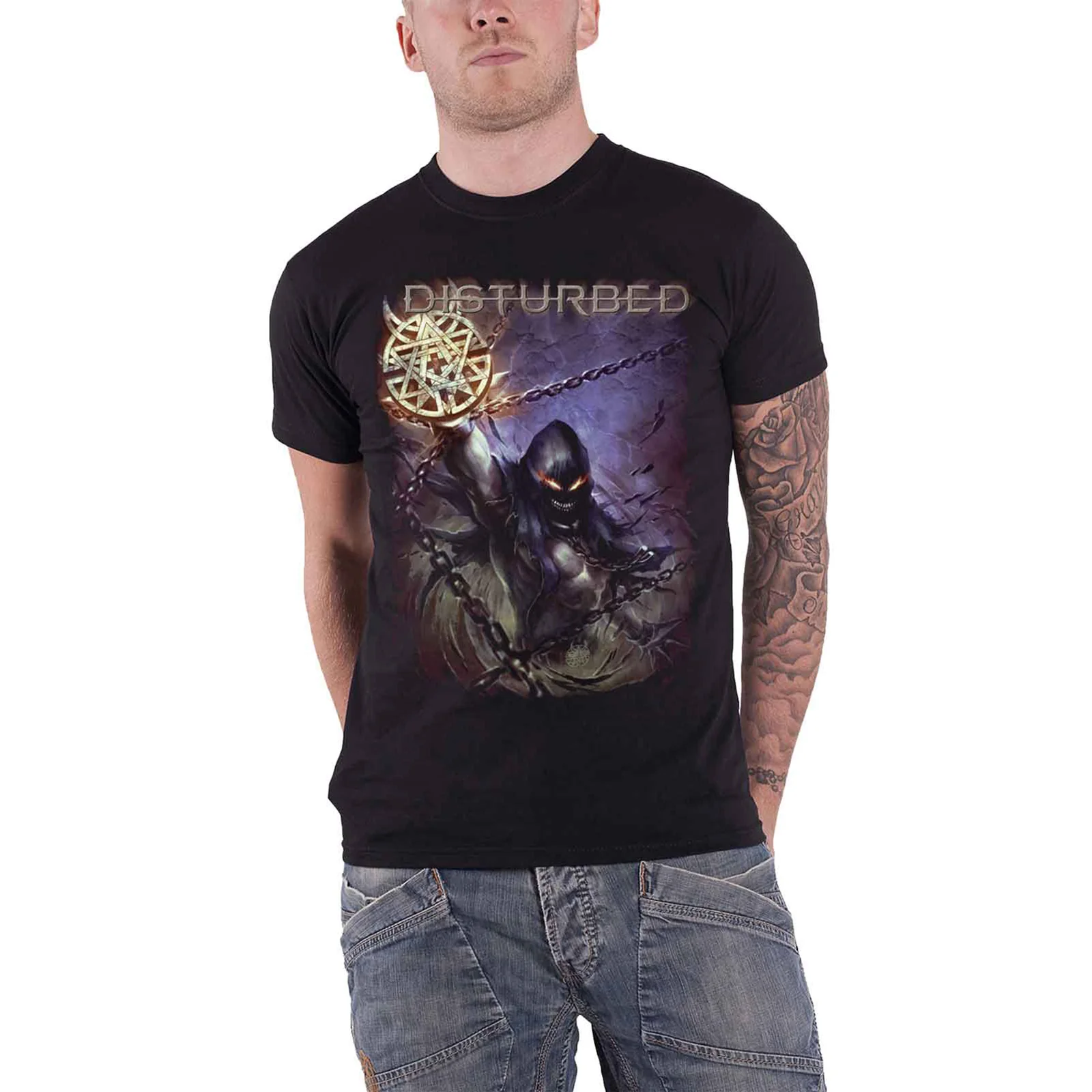 DISTURBED - VORTEX COLOURS - T-Shirt Black - Image 2