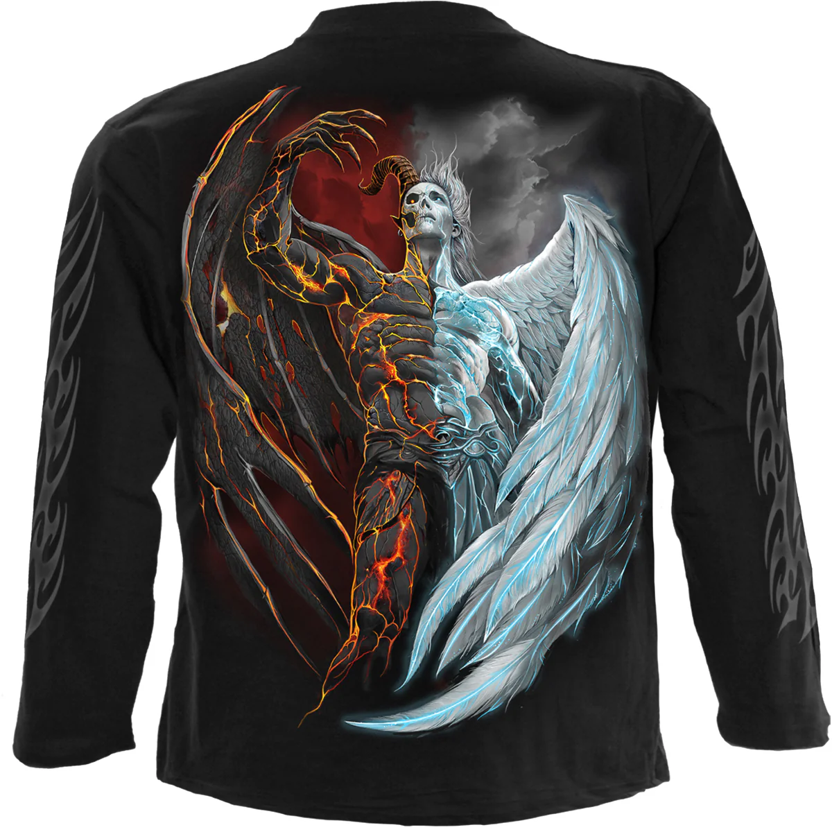DIVIDED SOUL - Longsleeve T-Shirt Black - Image 2