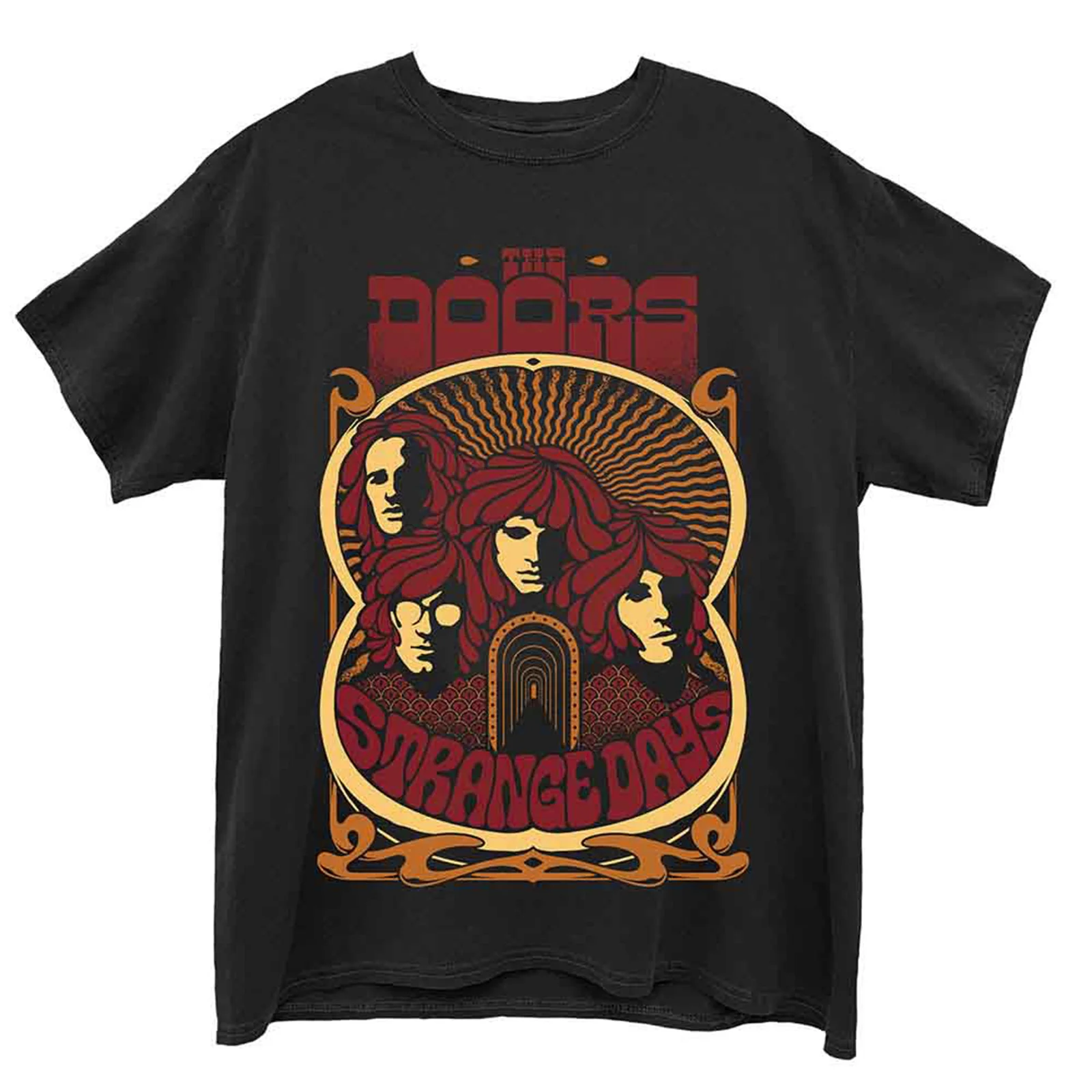 THE DOORS - STRANGE DAYS VINTAGE POSTER - T-Shirt Black