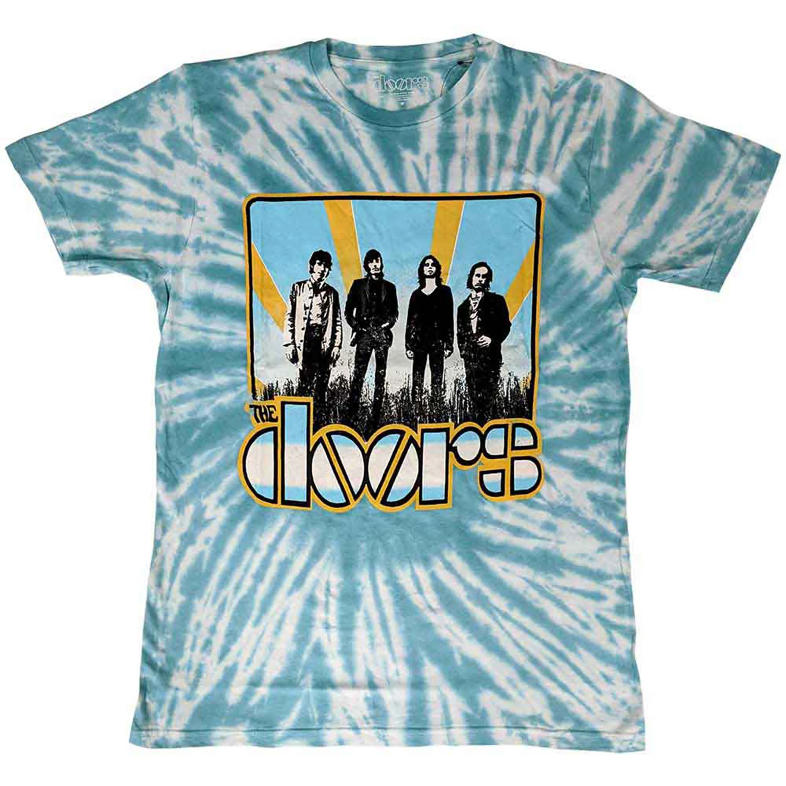 THE DOORS - WAITING FOR THE SUN - T-Shirt Blue (Wash Collection)
