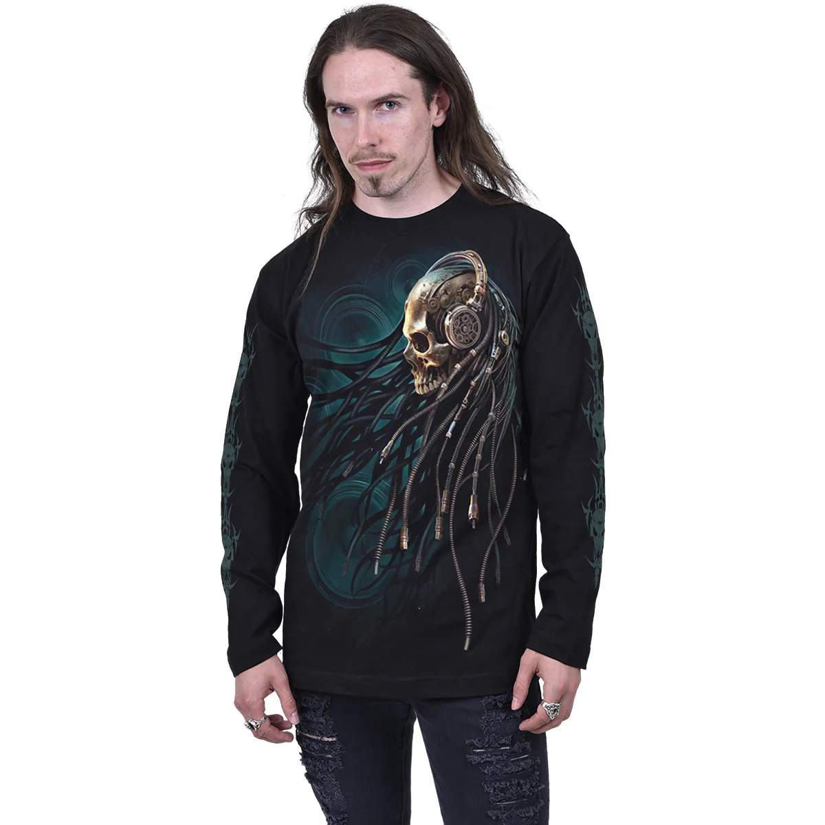 DREAD ROCKS - Longsleeve T-Shirt Black - Image 3