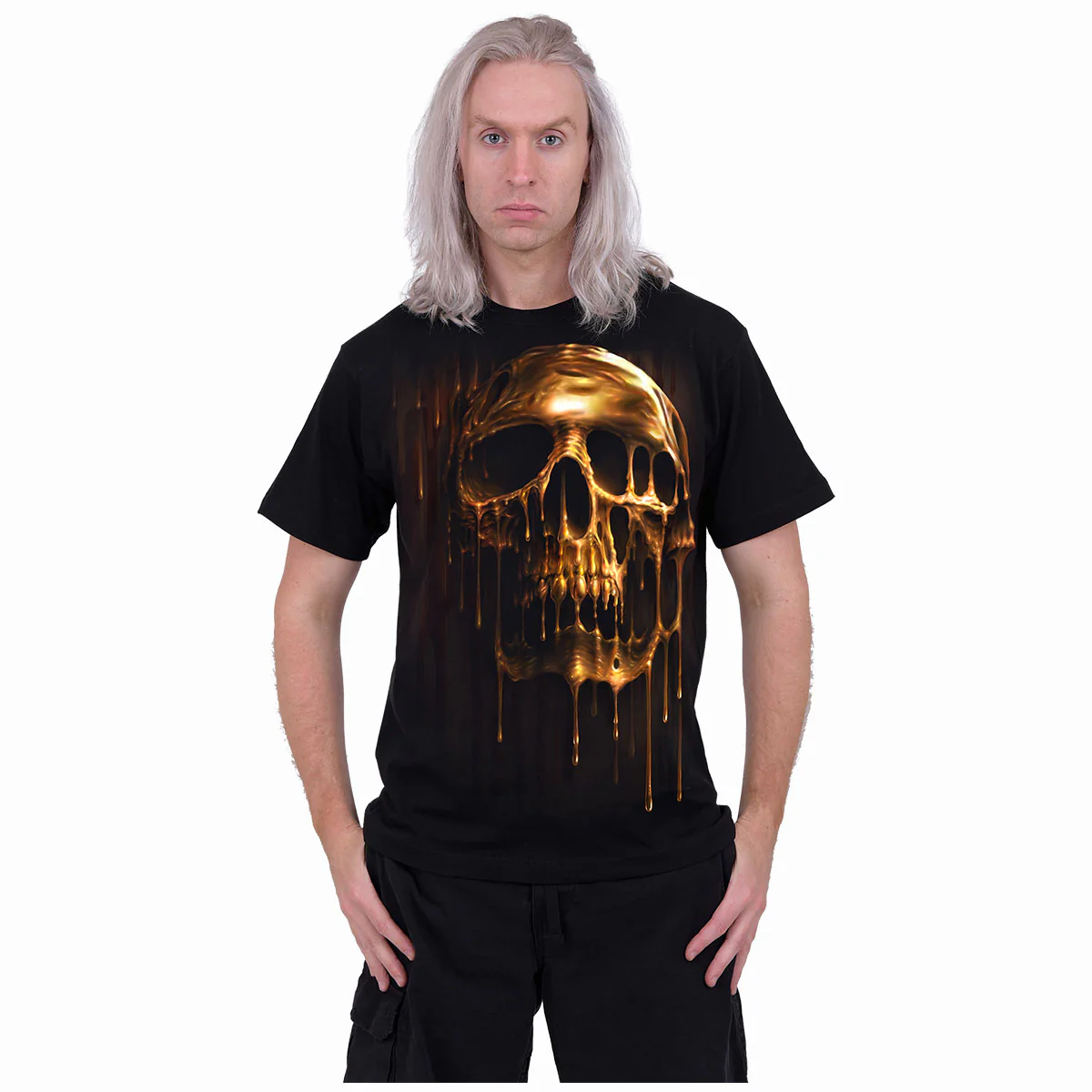 DRIPPING GOLD - T-Shirt Black - Image 3