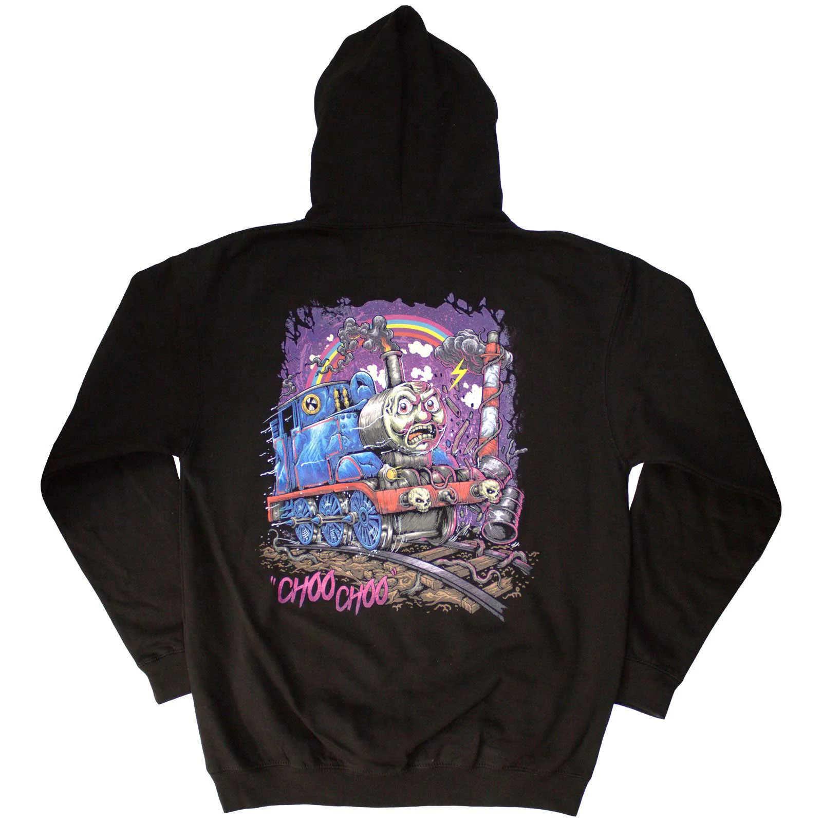 ELECTRIC CALLBOY - CHOO CHOO - Pullover Hoodie Black (Back Print) - Image 2