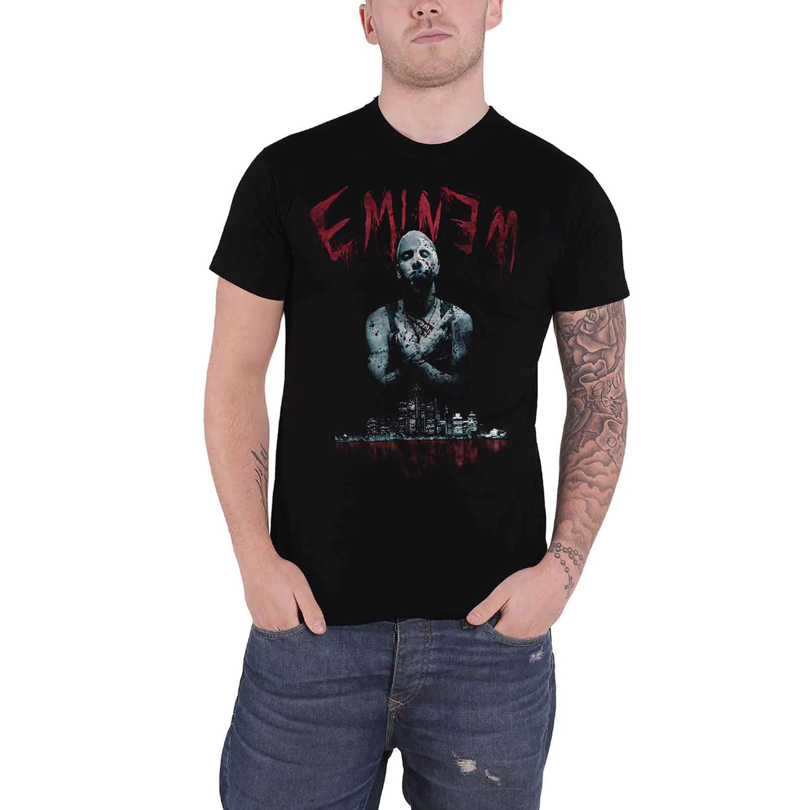 EMINEM - BLOODY HORROR - T-Shirt Black - Image 2