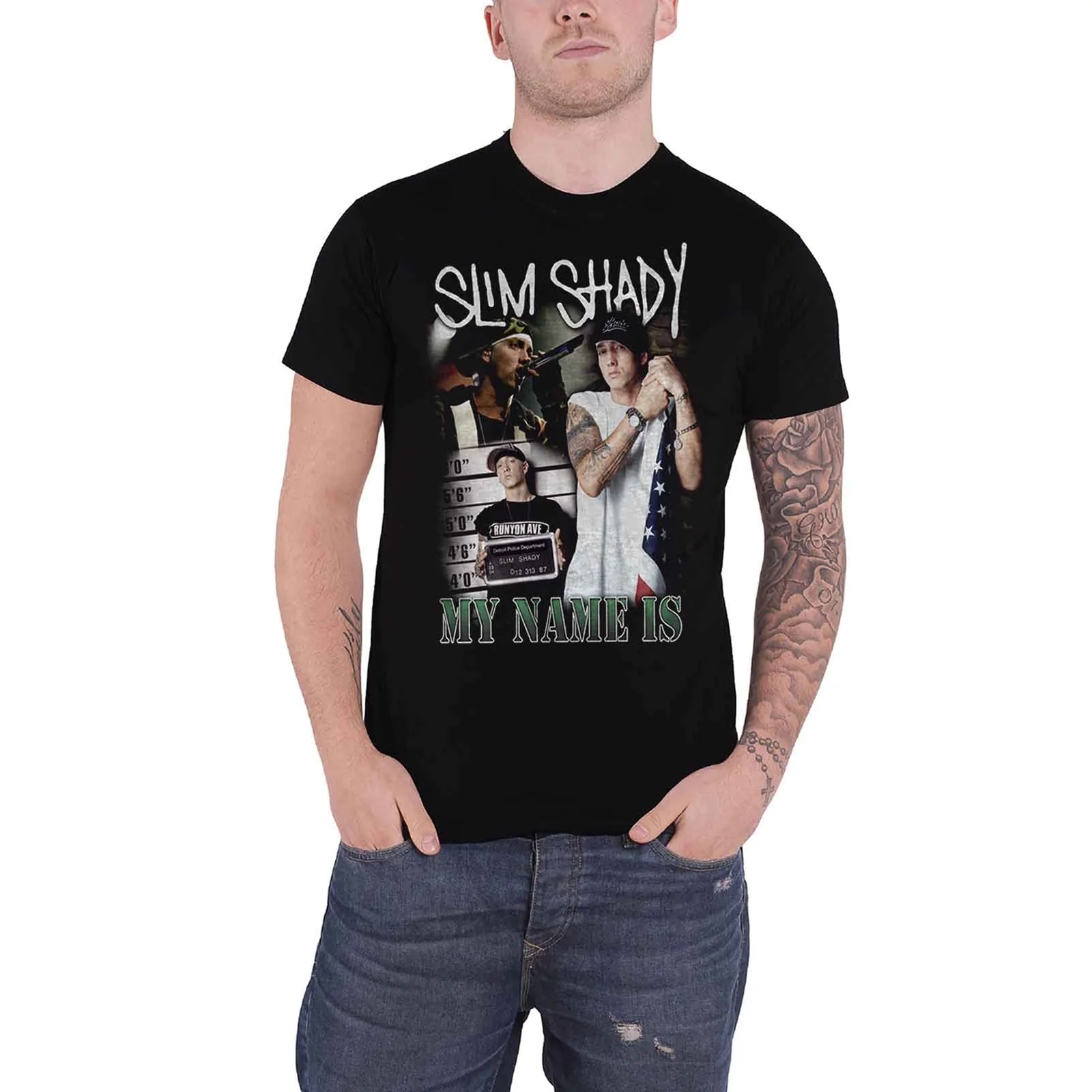 EMINEM - MY NAME IS HOMAGE - T-Shirt Black - Image 2