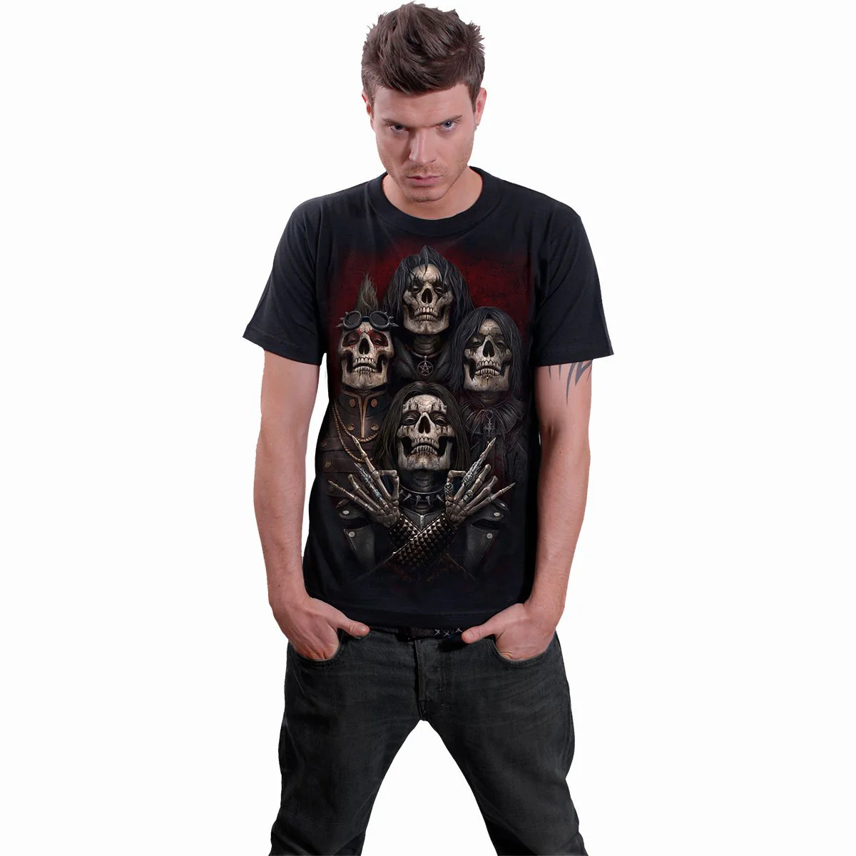 FACES OF GOTH - T-Shirt Black - Image 3