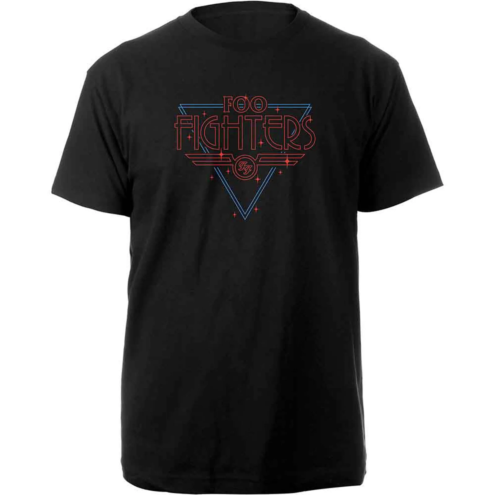 FOO FIGHTERS - BLACK DISCO OUTLINE - T-Shirt Black